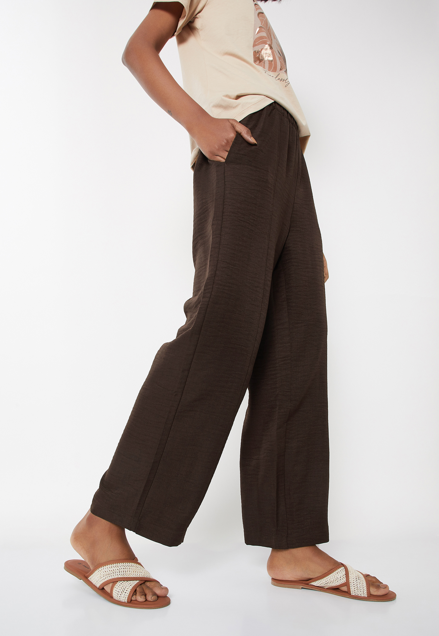 Women Textured Trousers-picture-37