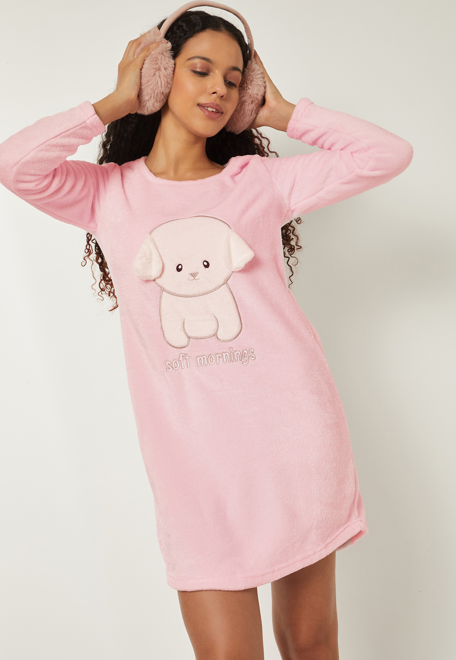 Women Applique Nightdress-picture-40