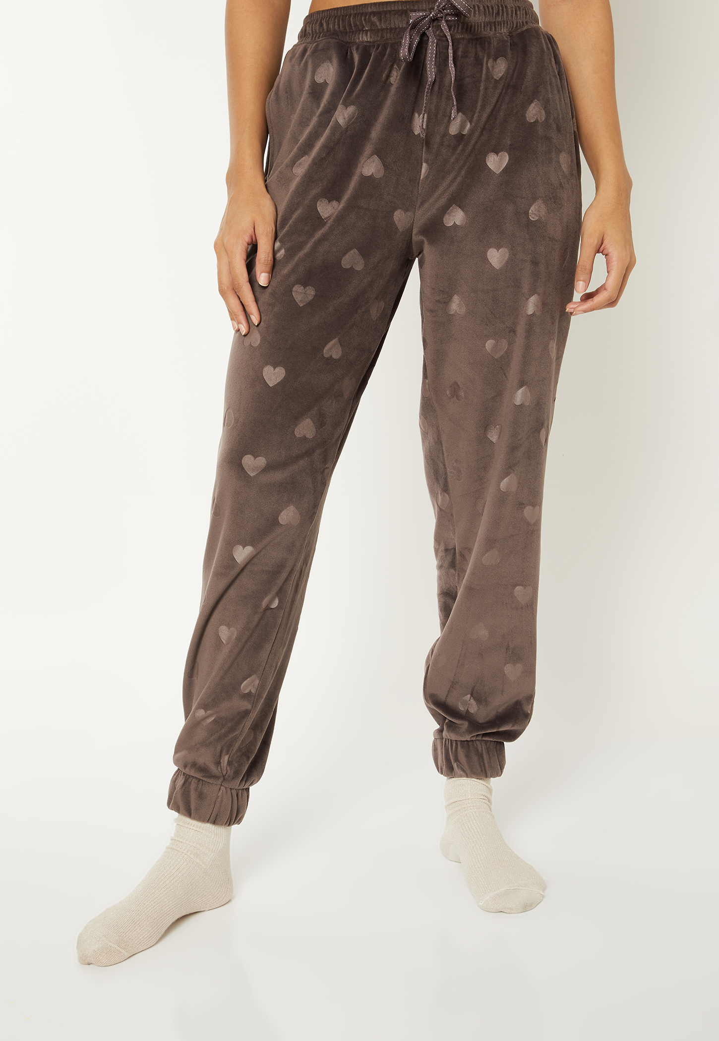 Women Velour Embossed Pyjamas-picture-39