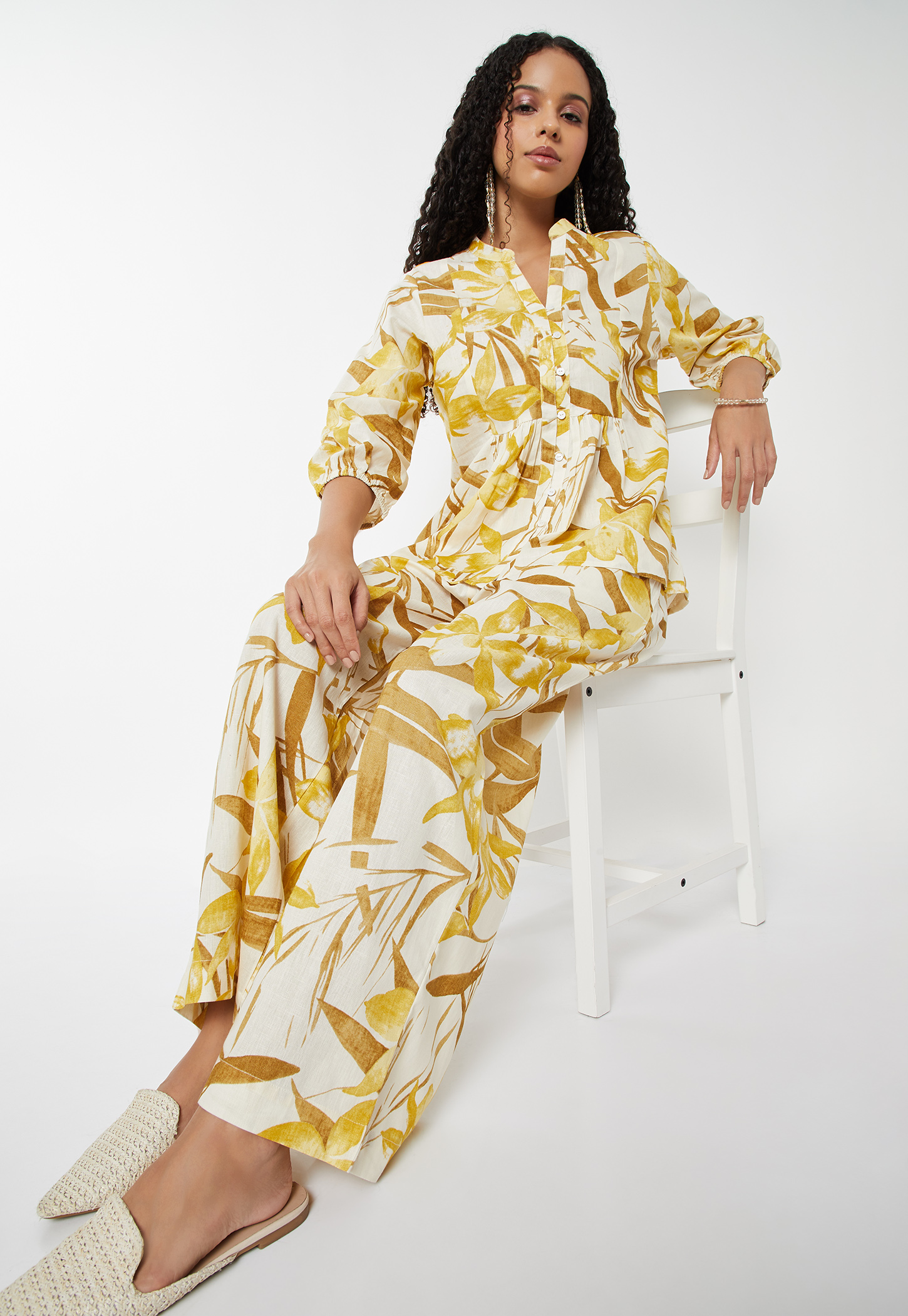 Women Printed Wide Leg Palazzos-picture-52