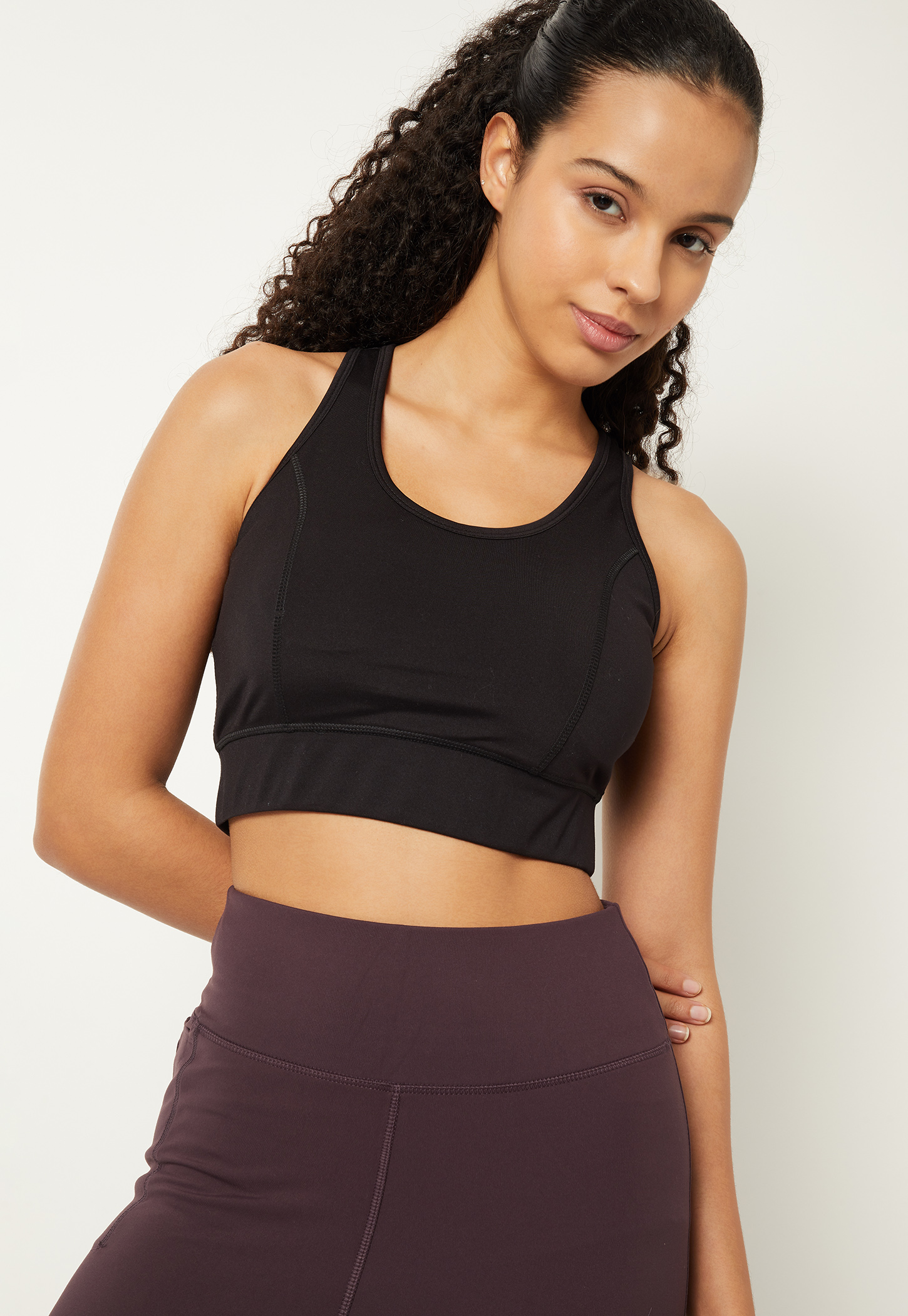Women Solid Sports Bra-image-6