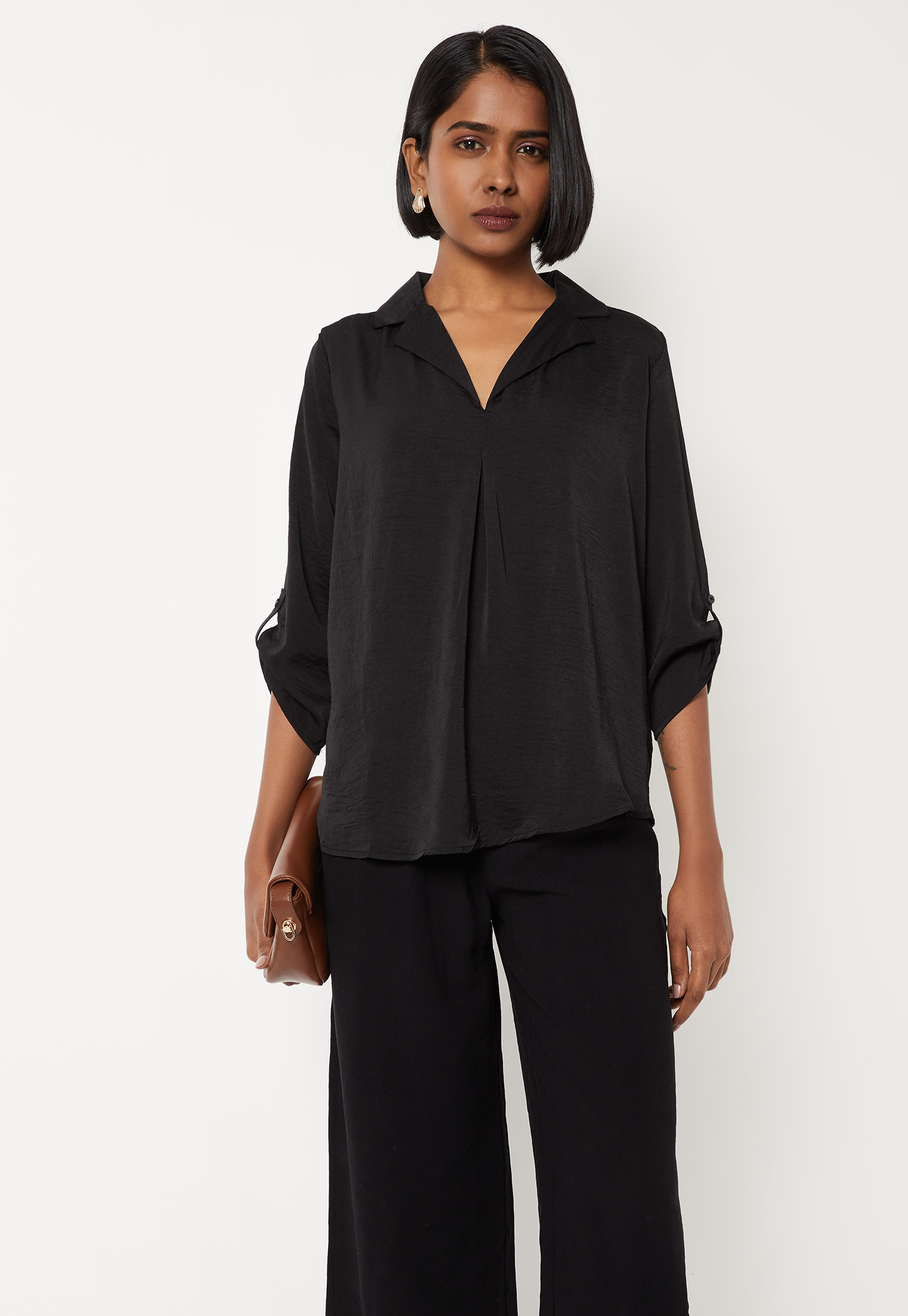 Women Hammered Satin Top-picture-23