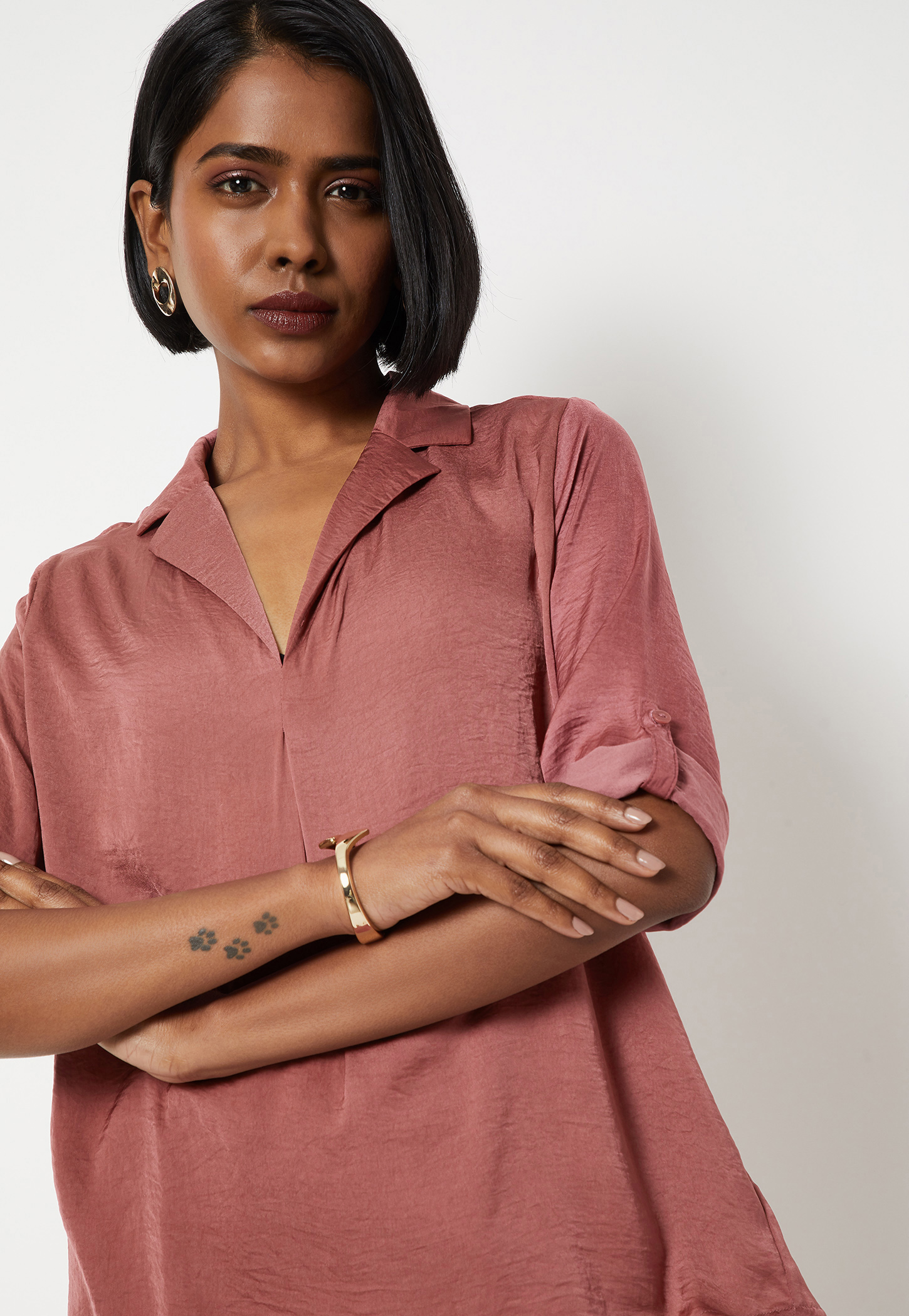 Women Hammered Satin Top-picture-26