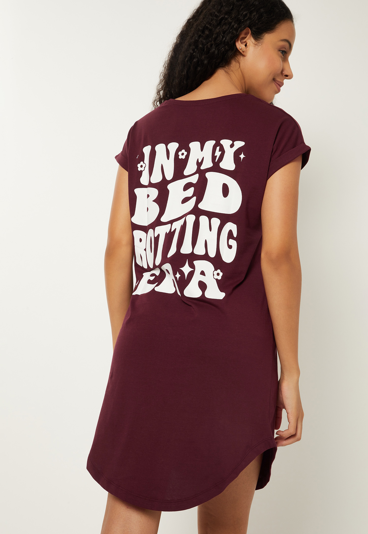 Women Printed Nightdress-image-2