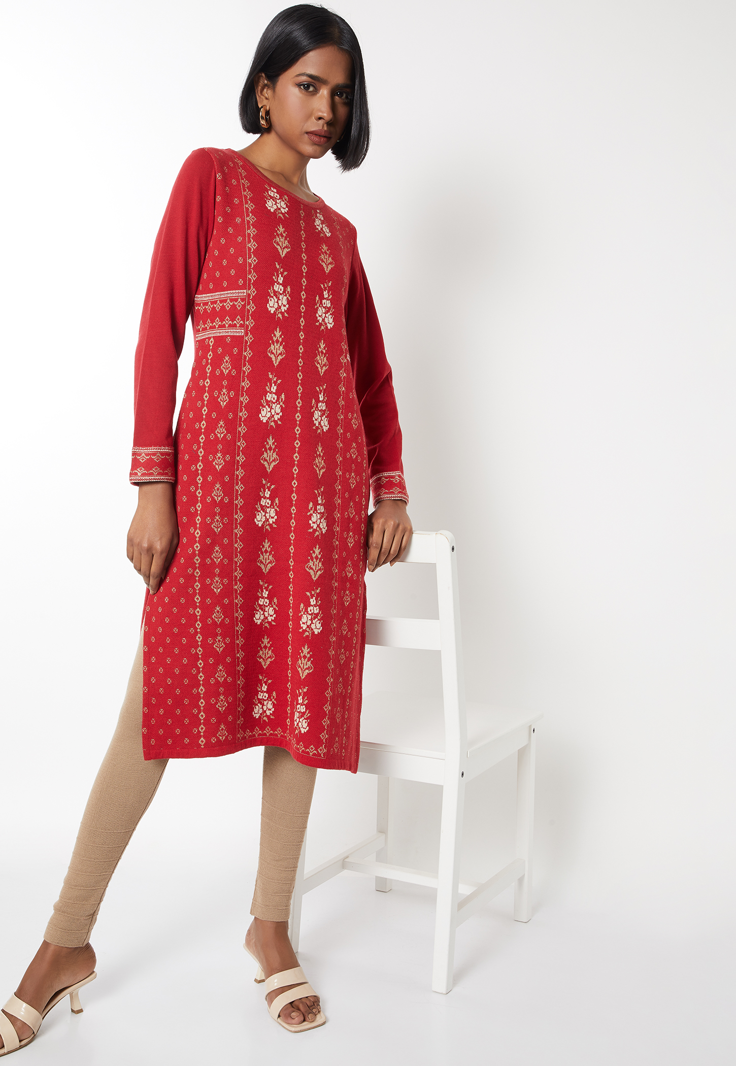 Women Knit Straight Kurta-image-15