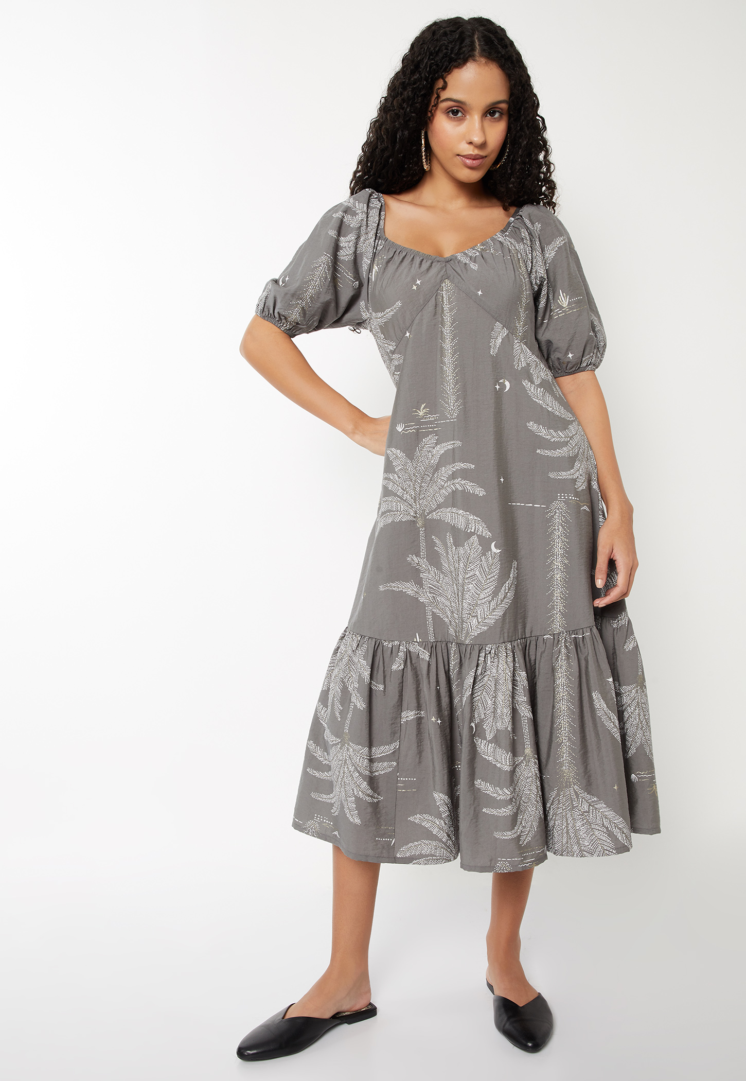 Women Printed Midi Dress-picture-14