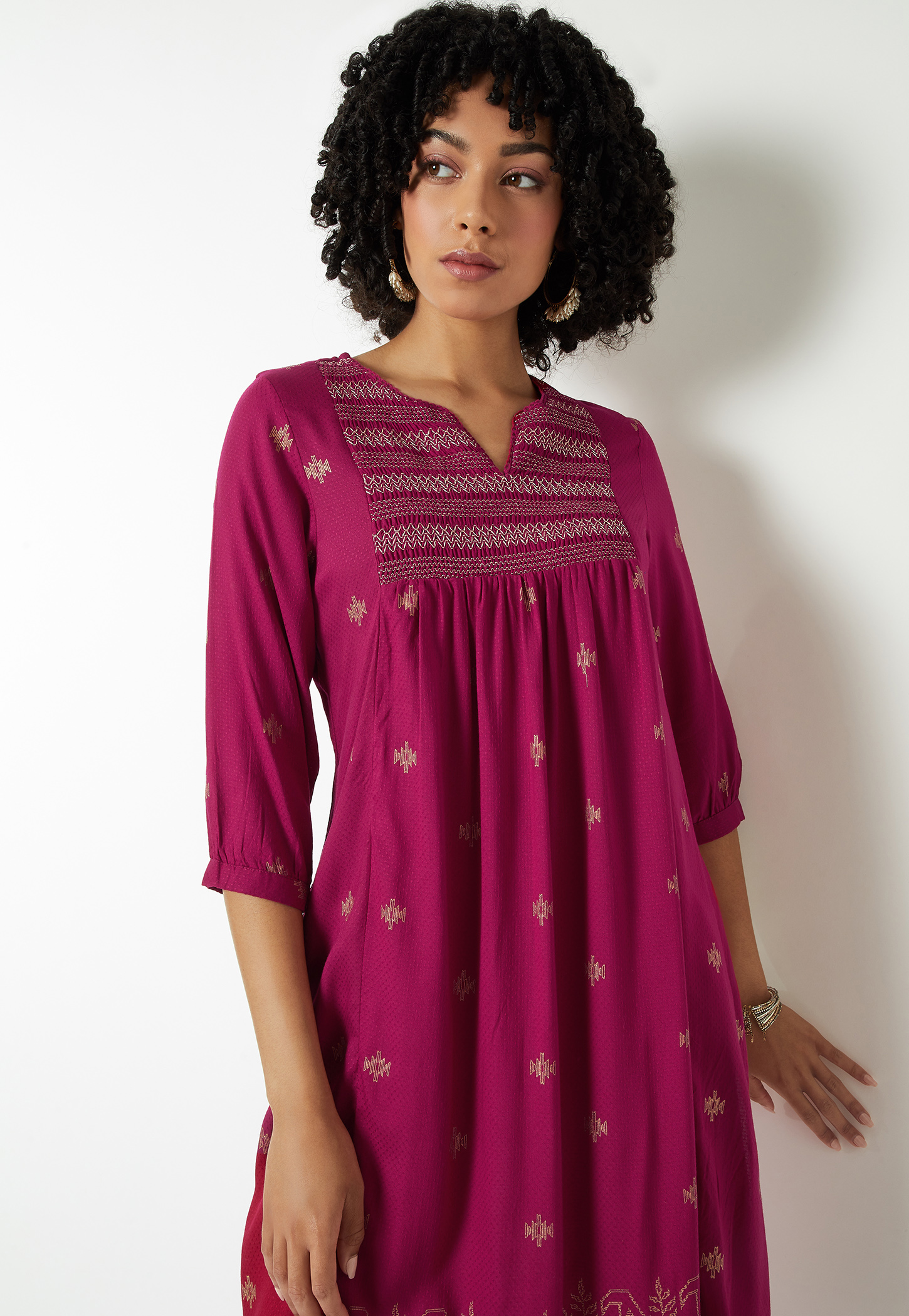 Women Embroidered A-line Kurta-picture-45