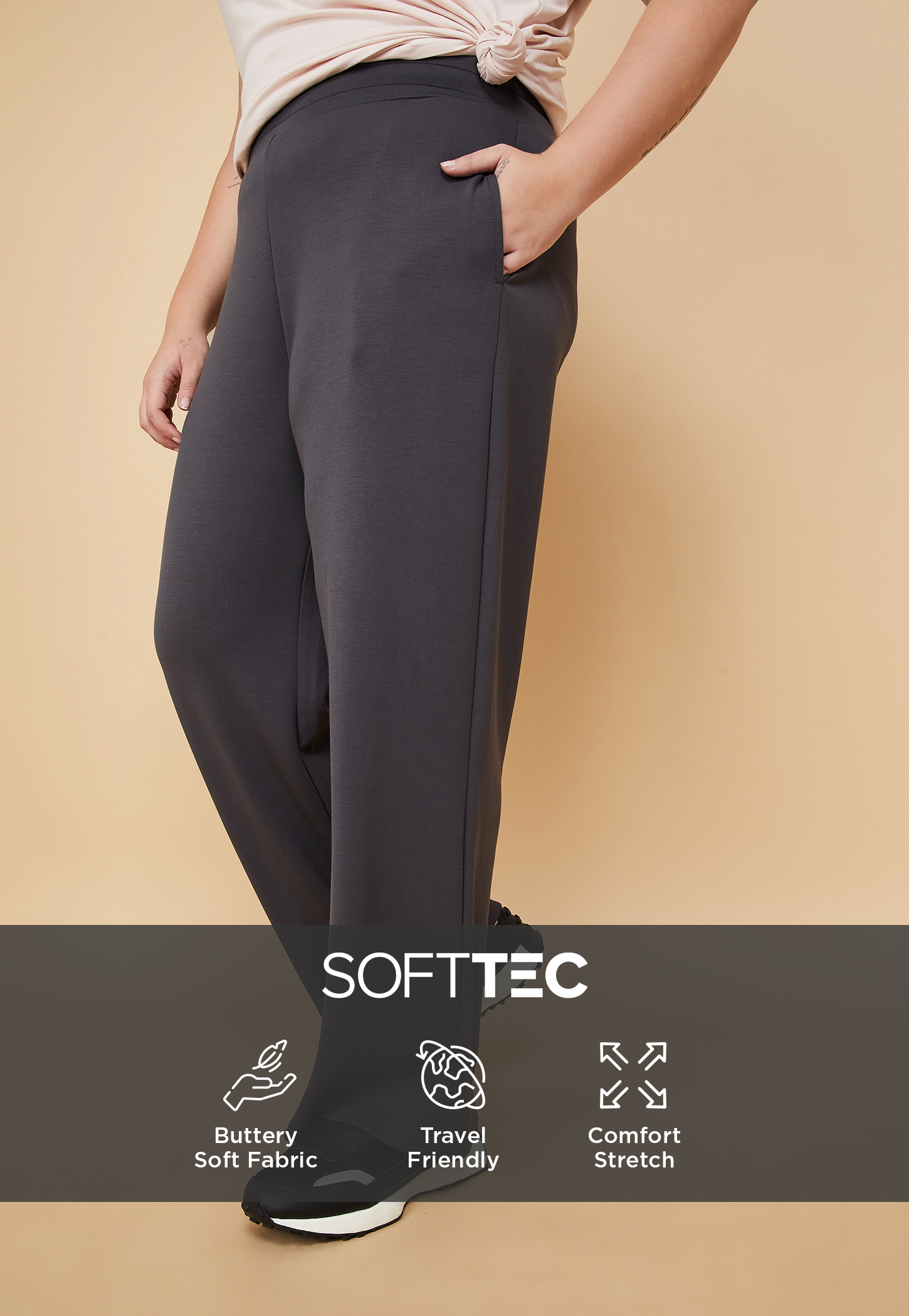 Women Wide Leg Butter Soft Track Pants