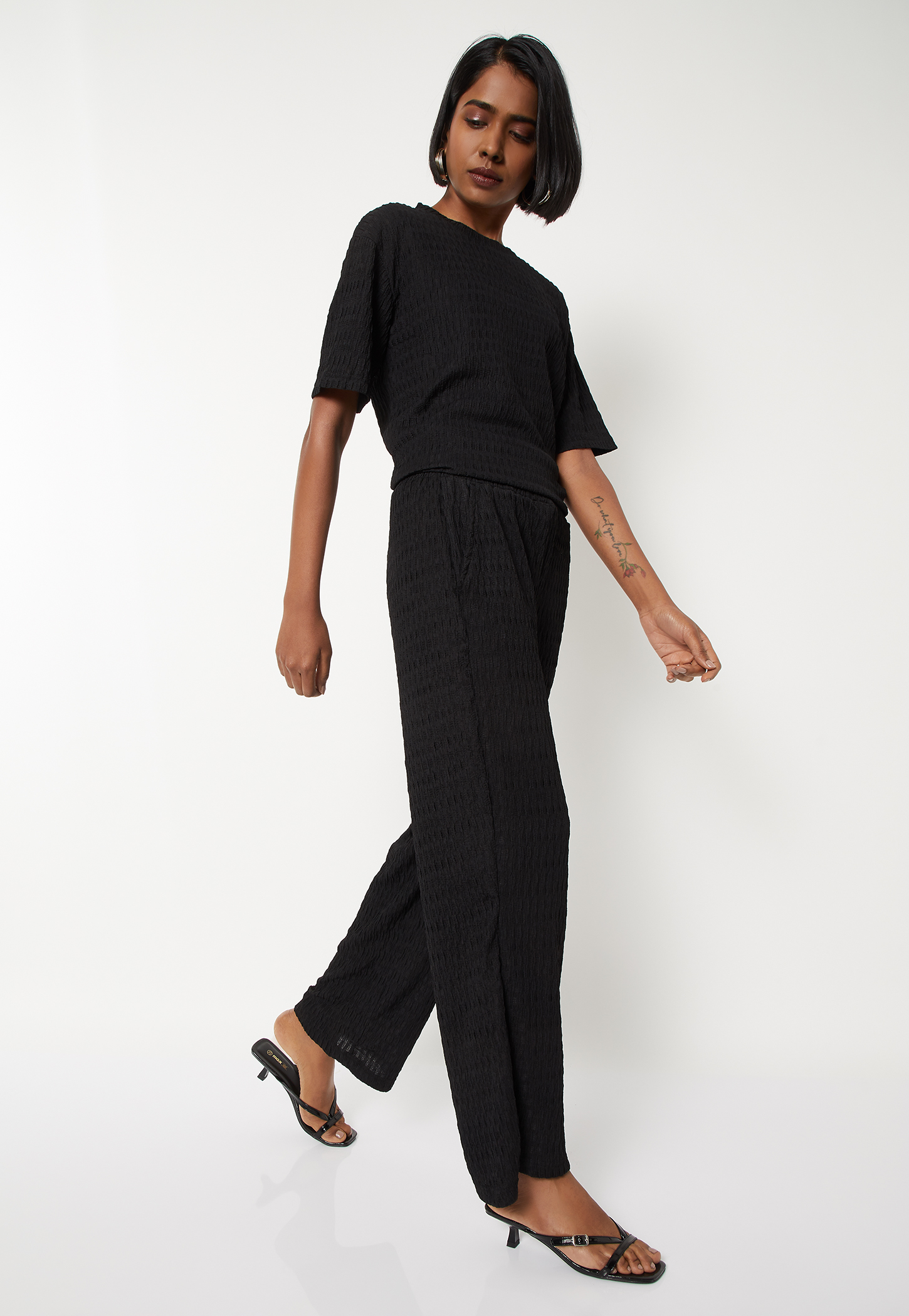 Women Textured Trousers-picture-48