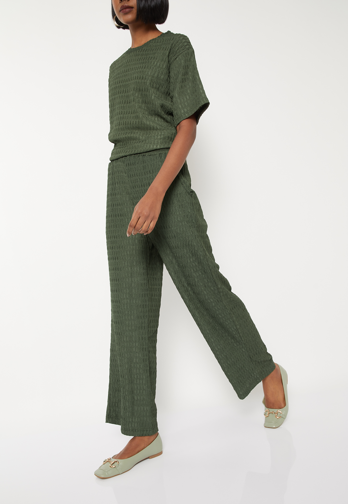 Women Textured Trousers-picture-45