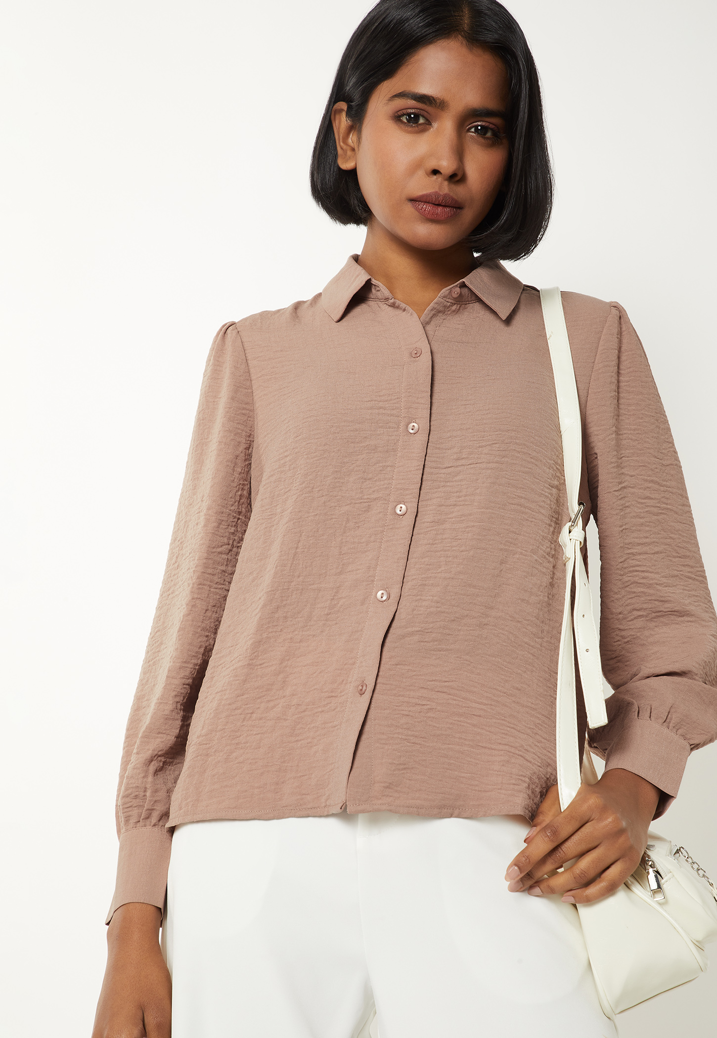 Women Textured Shirt Style Top-picture-23