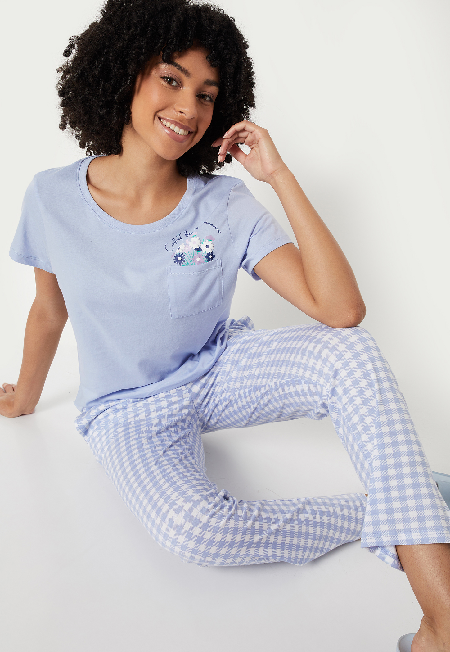Women Checked PJ Set-picture-40