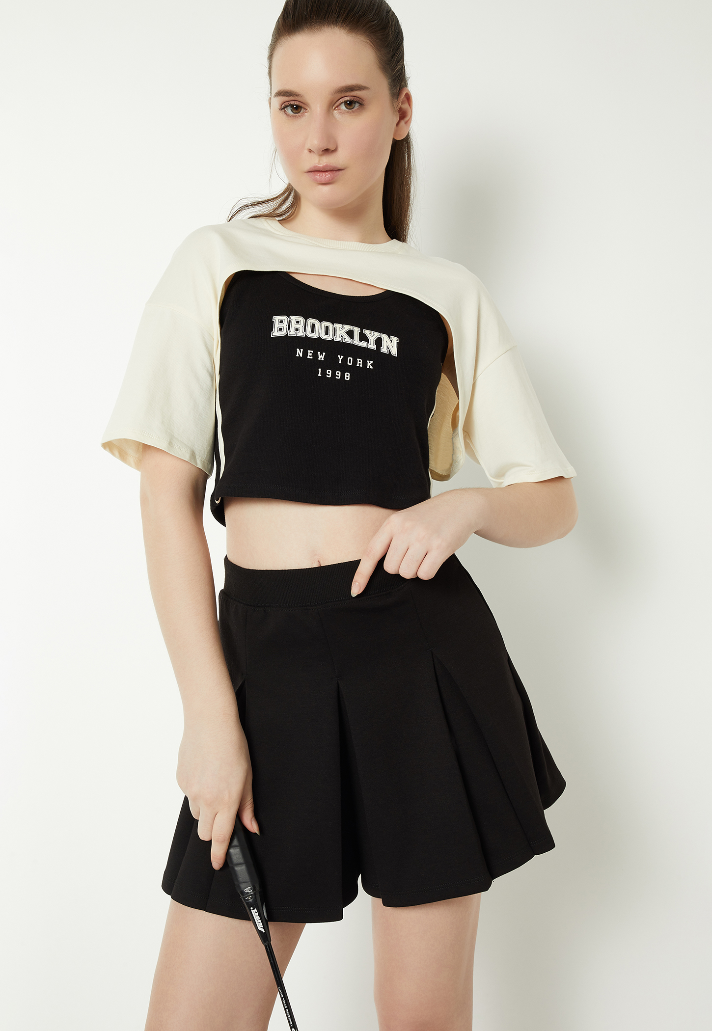 Women Printed Layered Slim Fit T-shirt-picture-37
