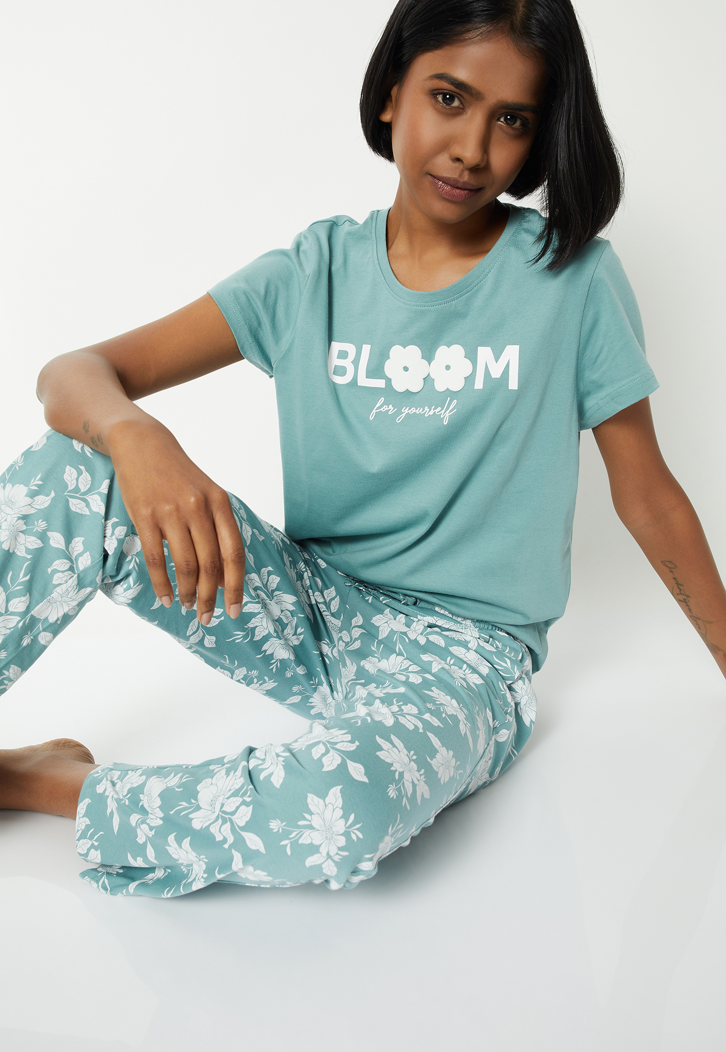 Women Floral Print PJ Set-picture-19