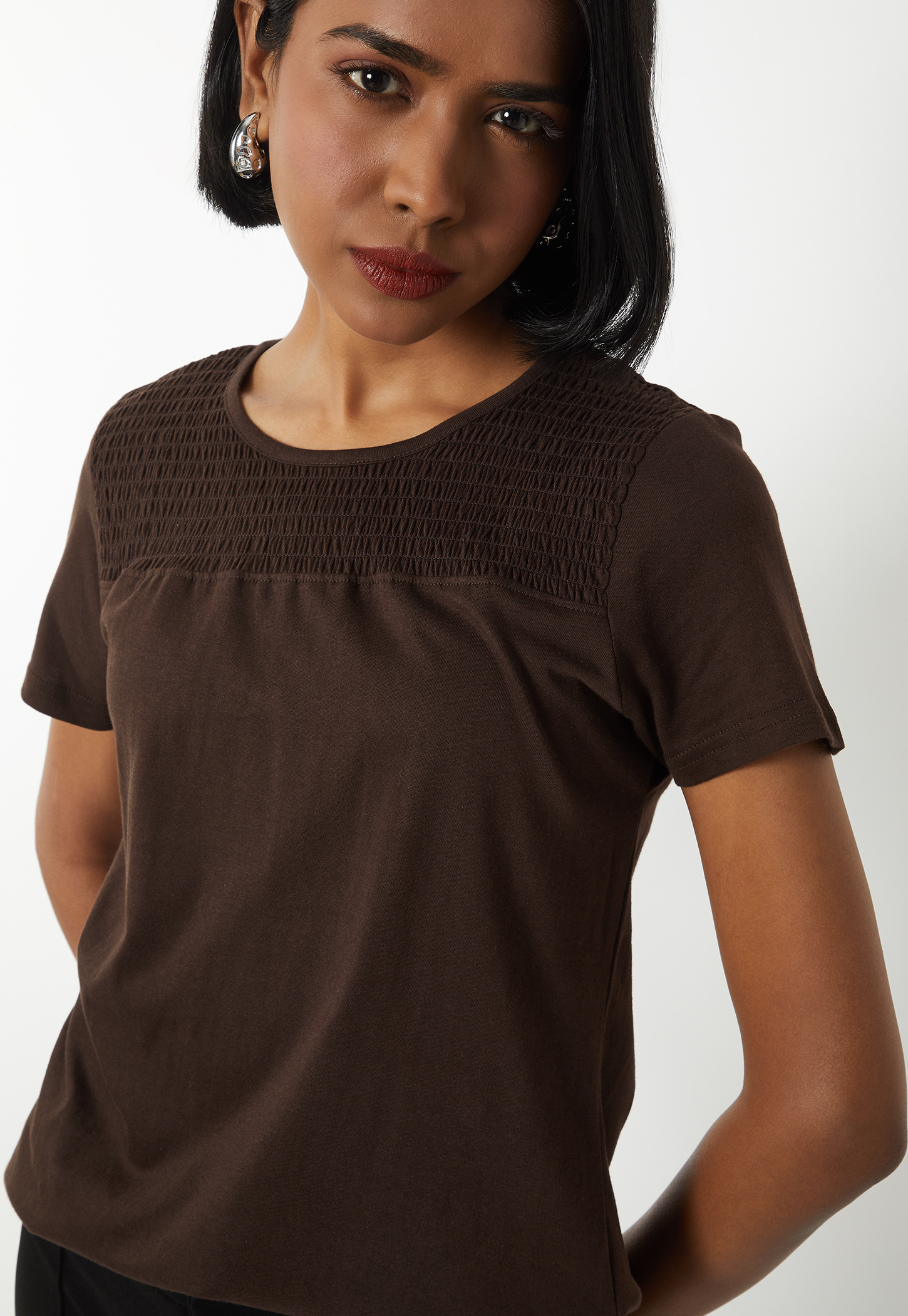 Women Smocked T-shirt-picture-32