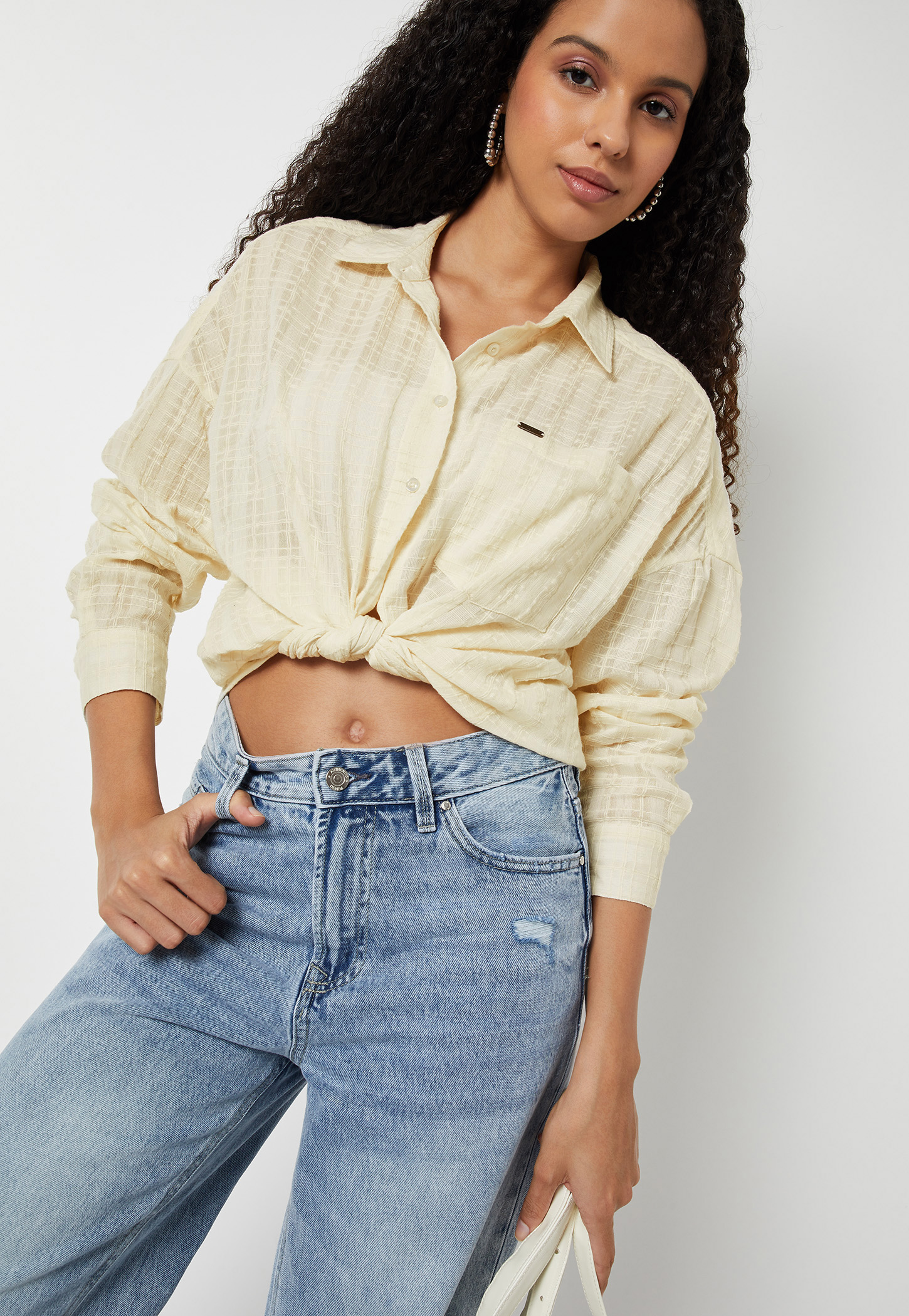 Women Textured Oversized Shirt-picture-13