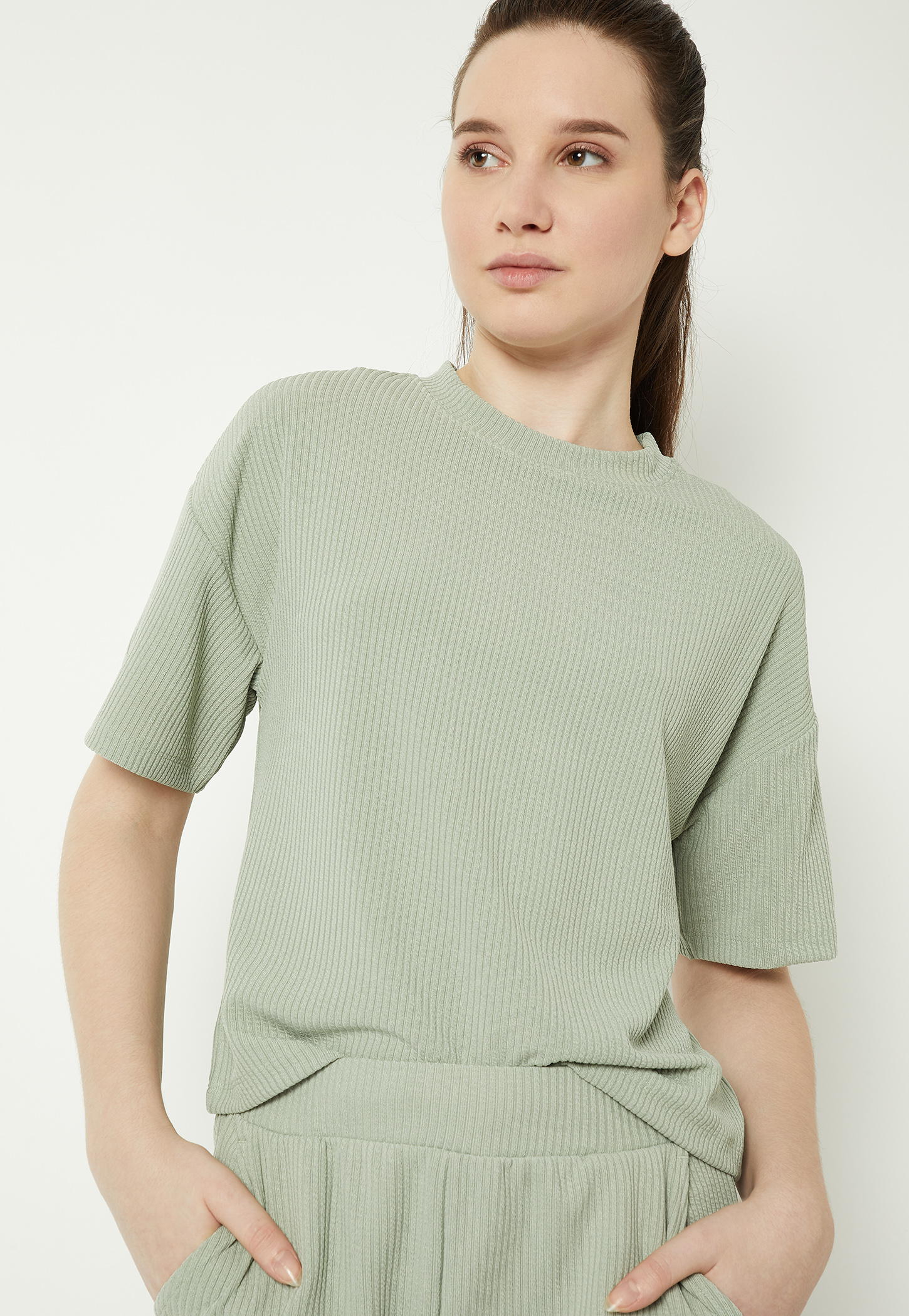 Women Ribbed Sports T-shirt-picture-49