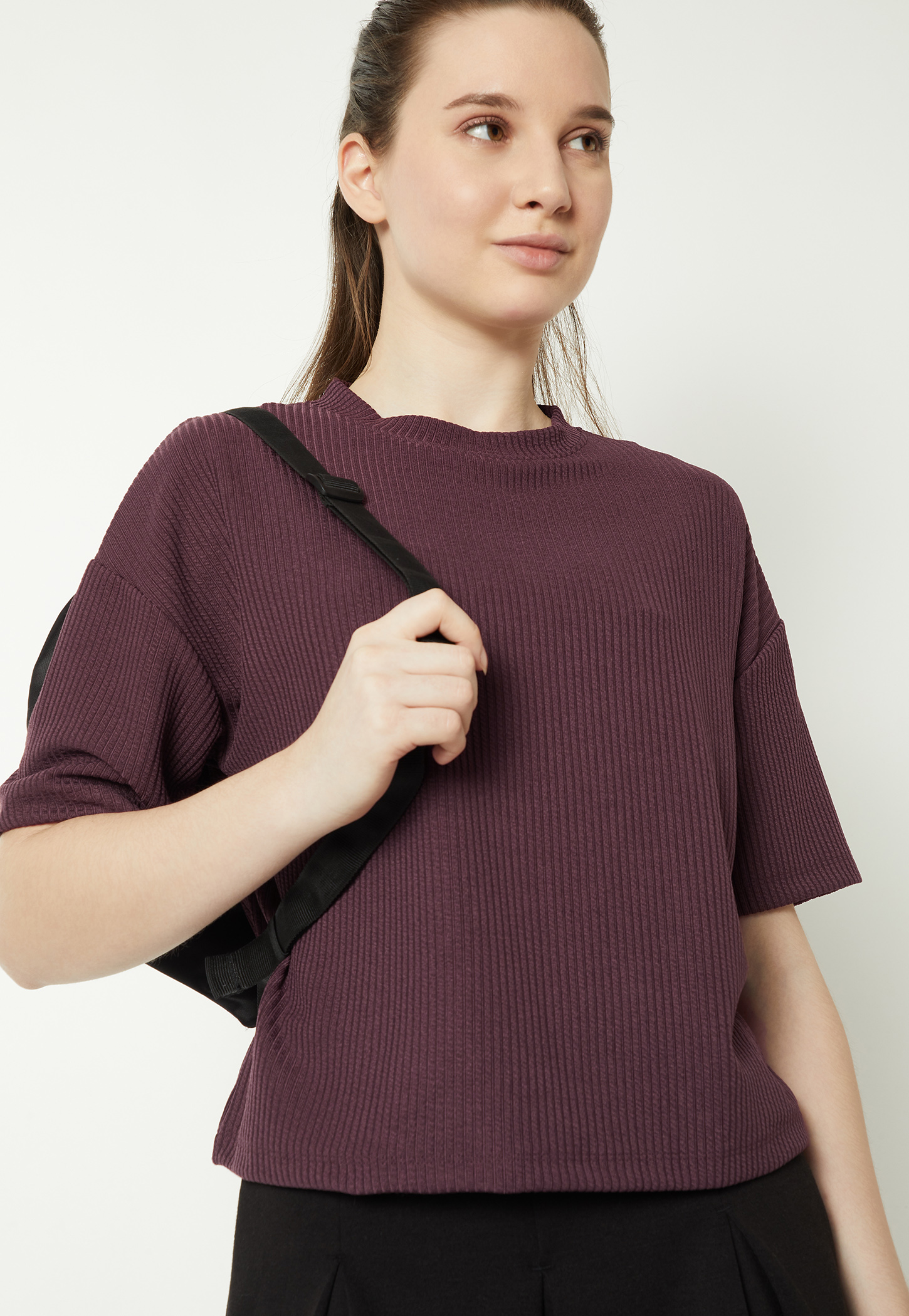 Women Ribbed Sports T-shirt-picture-11