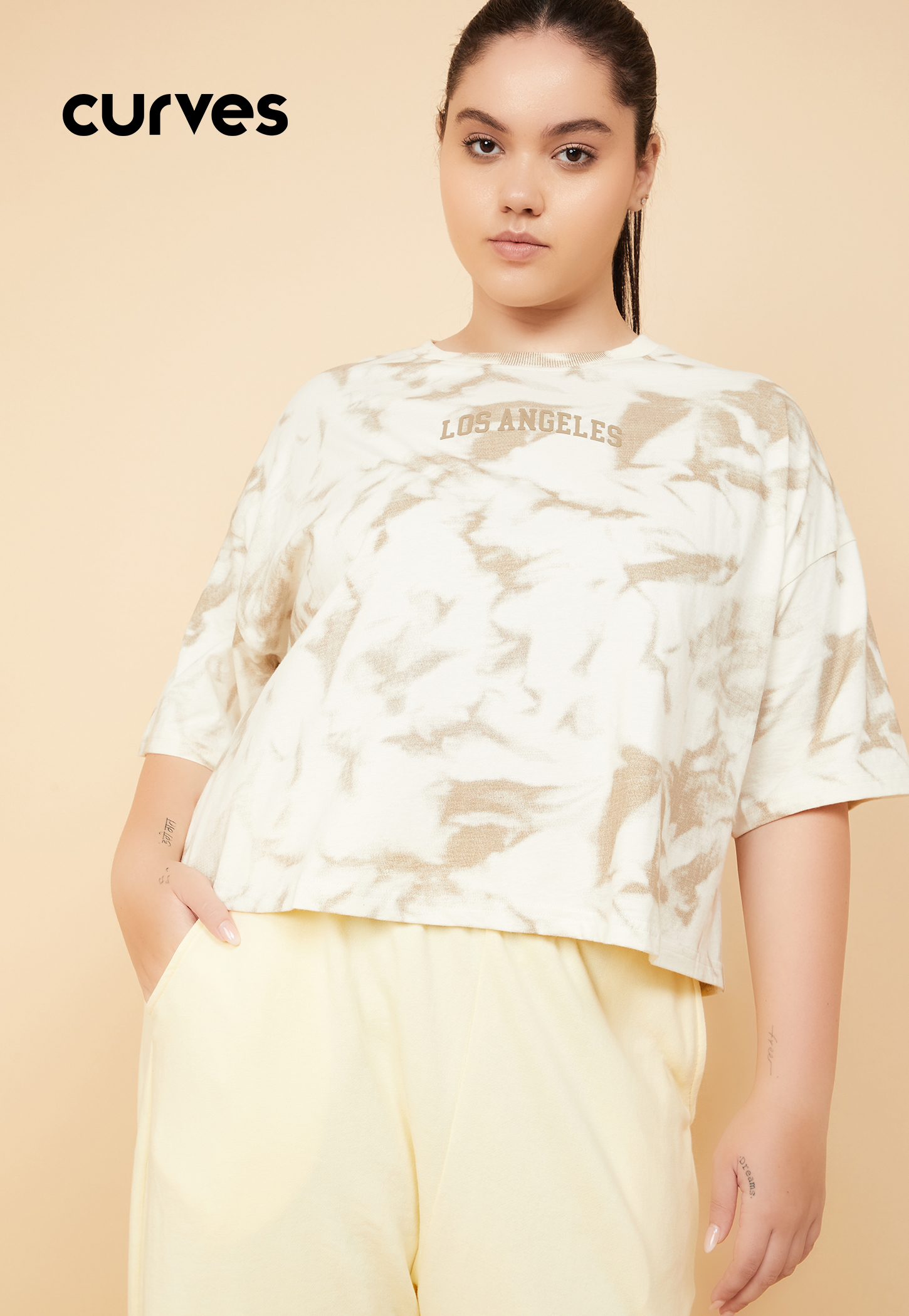 Women Printed Boxy Fit Sports Crop T-shirt-picture-46