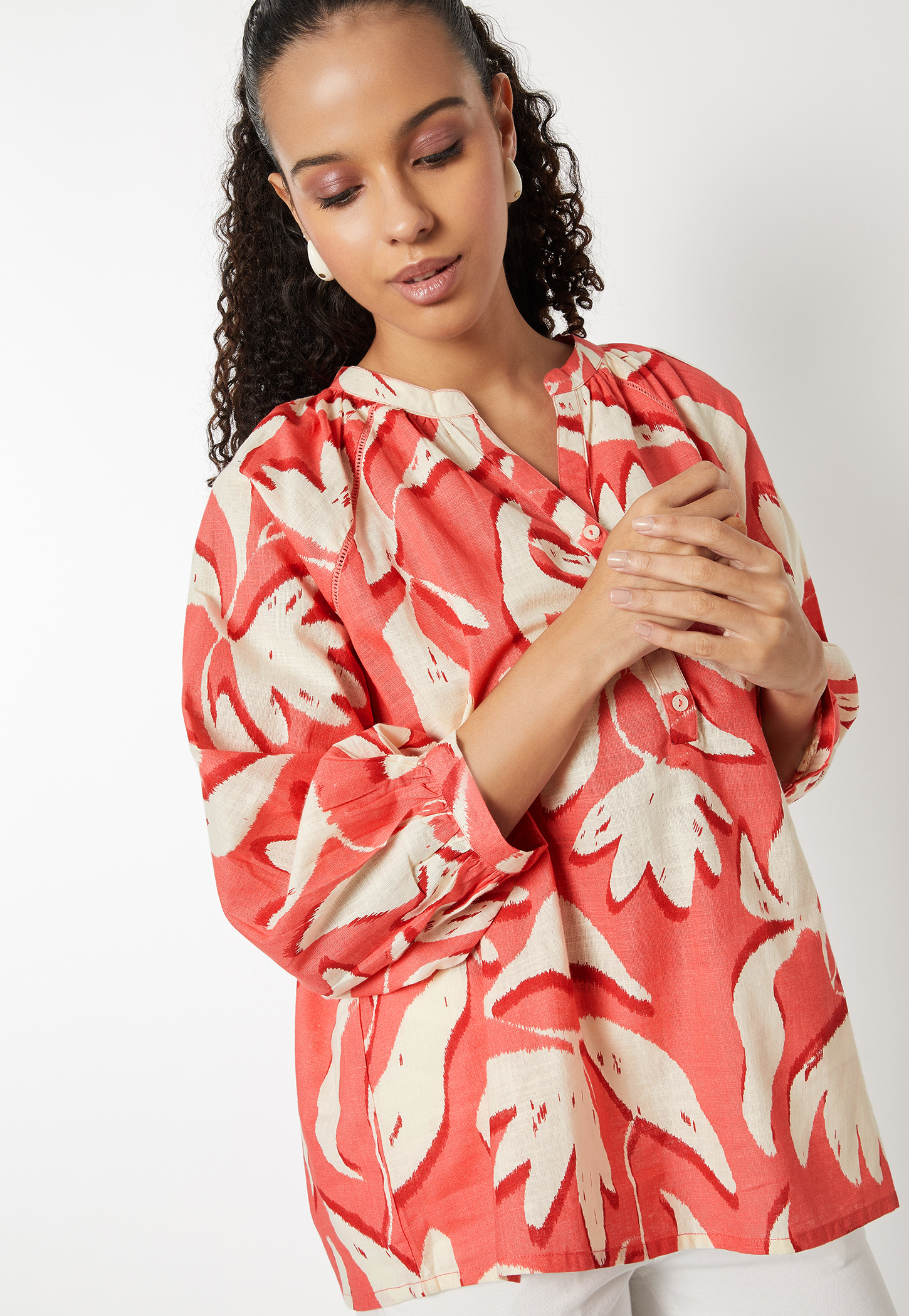 Women Floral Print Tunic-picture-31