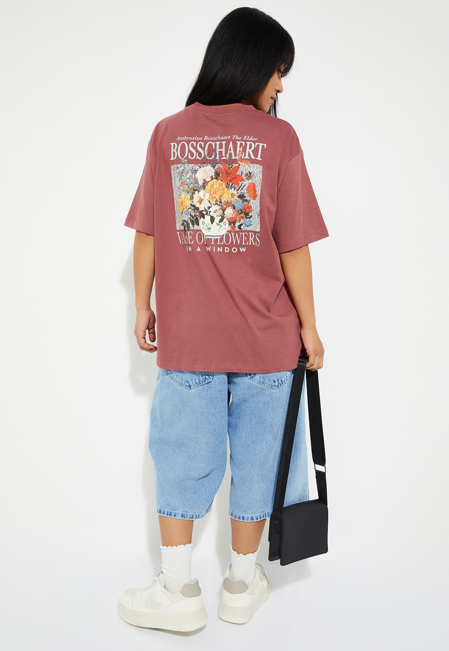 URB_N Women Bosschaert Print Oversized T-shirt-picture-17