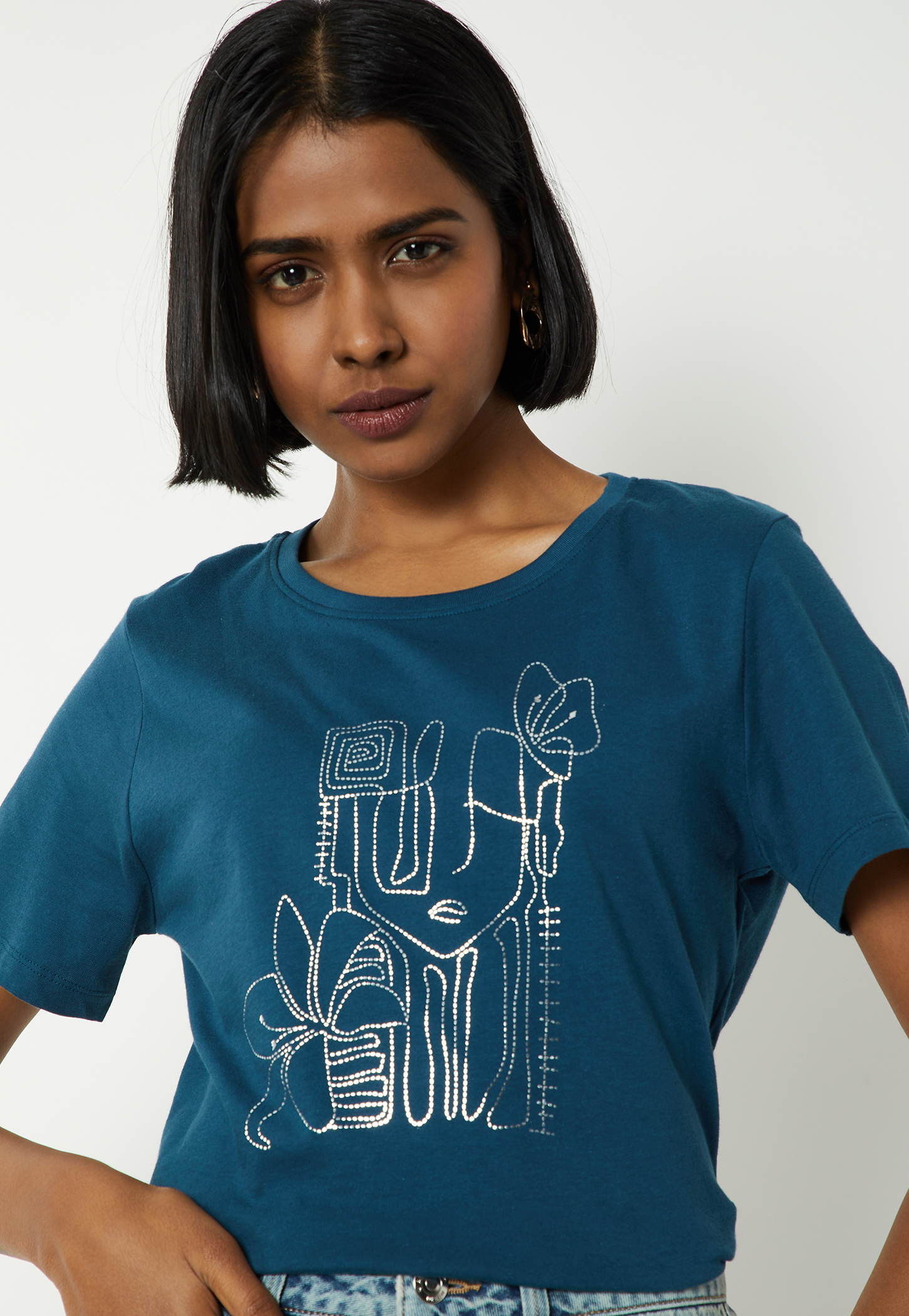 Women Embellished T-shirt-picture-45