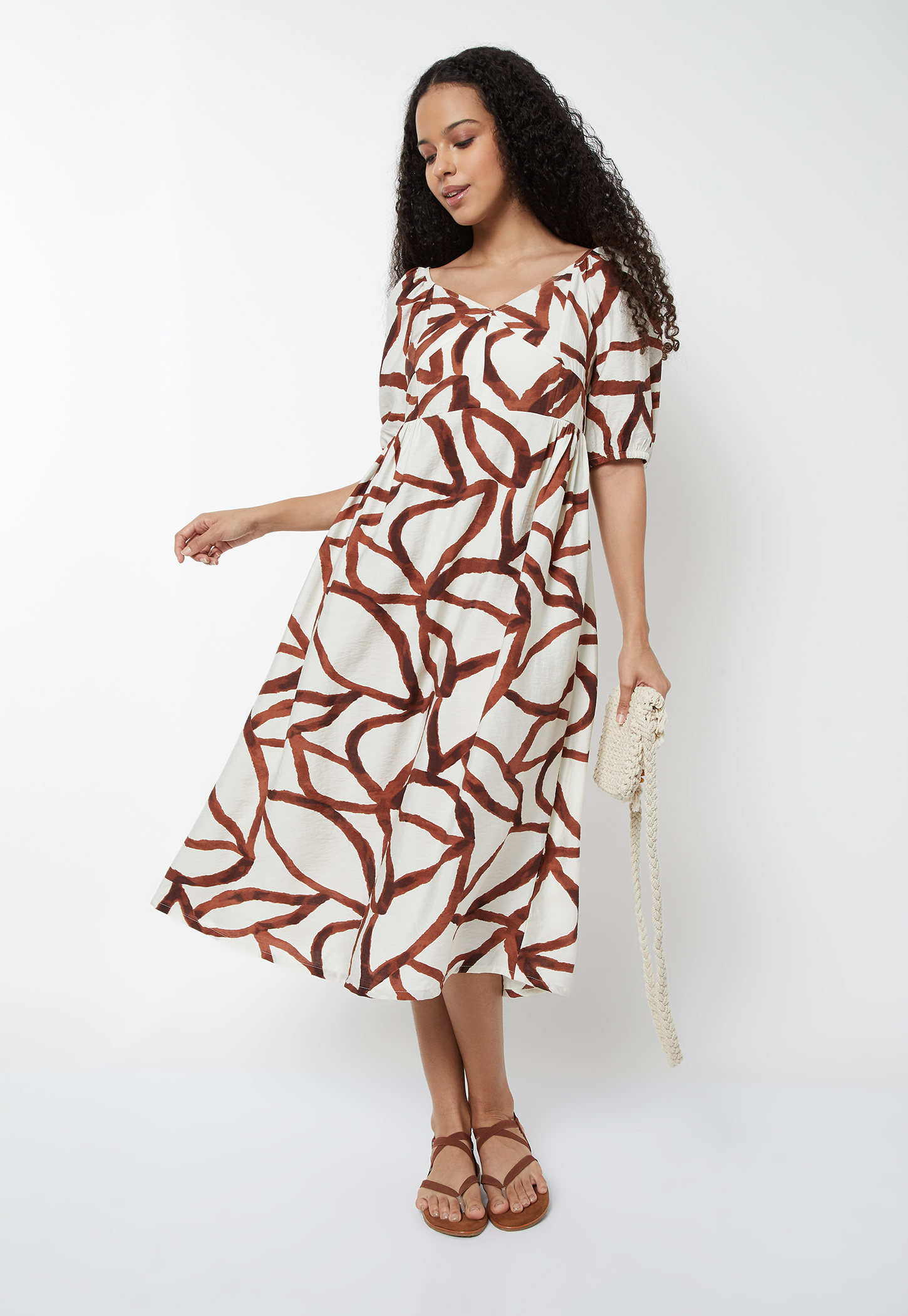 Women Printed A-line Dress-picture-31