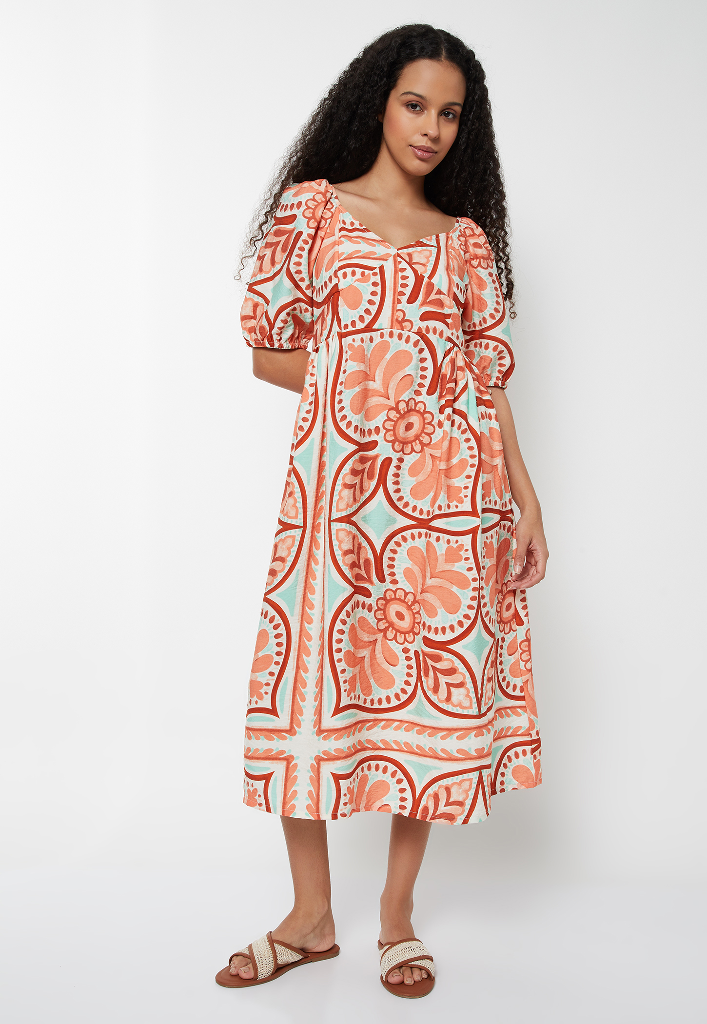 Women Printed A-line Dress-picture-25