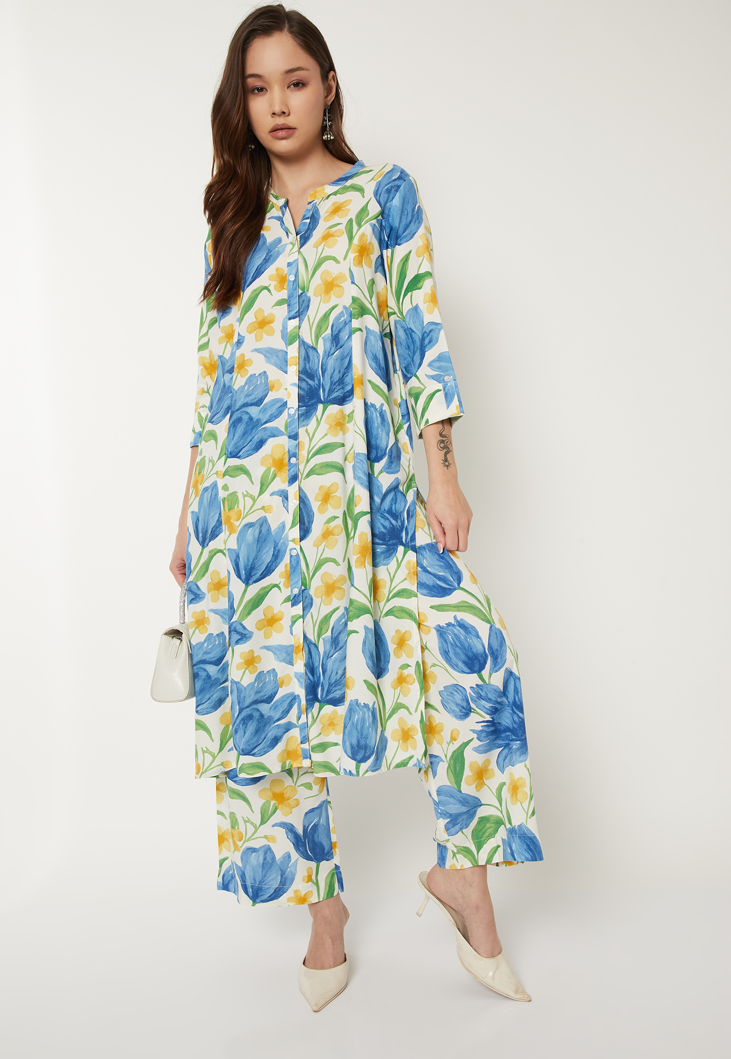Women Floral Print A-line Kurta Set-picture-40