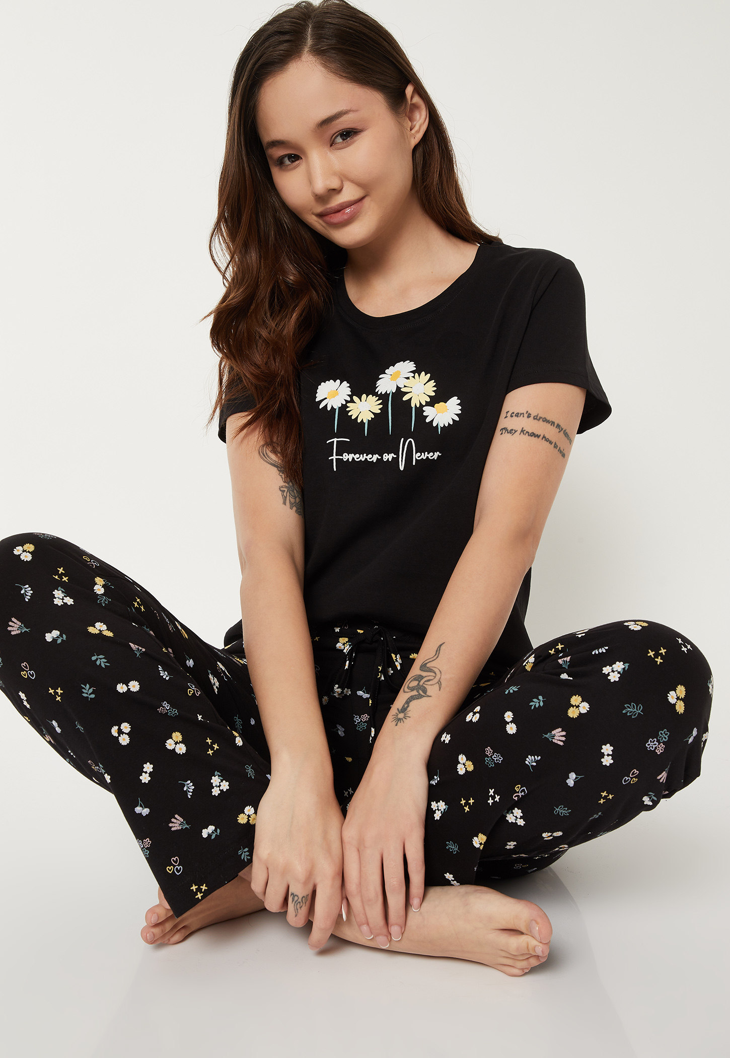 Women Floral Print PJ Set-picture-26