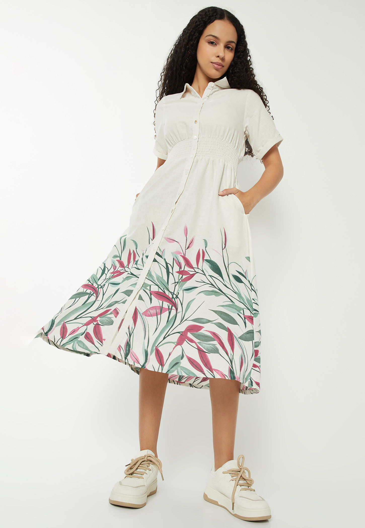 Women Printed A-line Dress-picture-32
