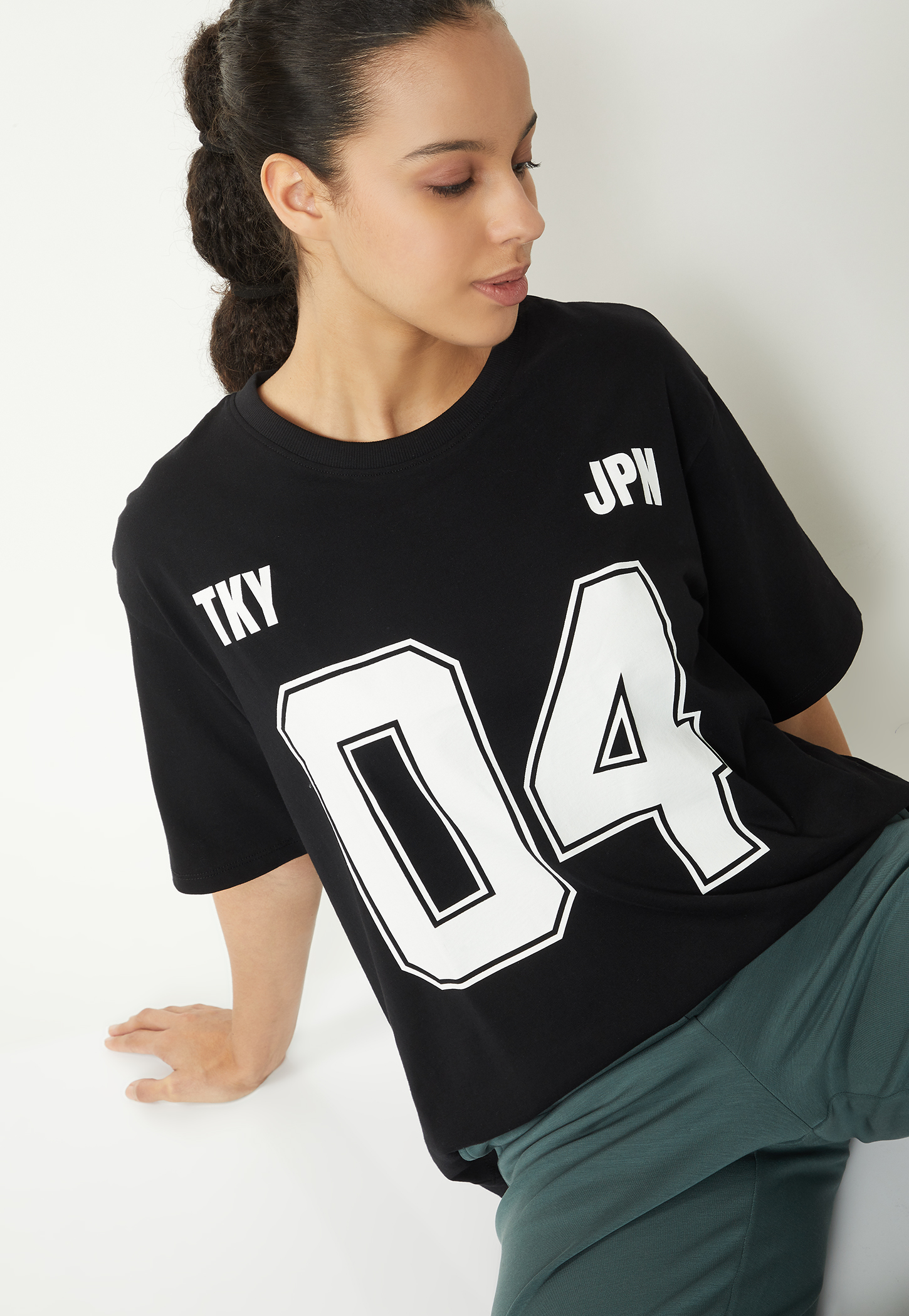 Women Printed Oversized Sports T-shirt-picture-28