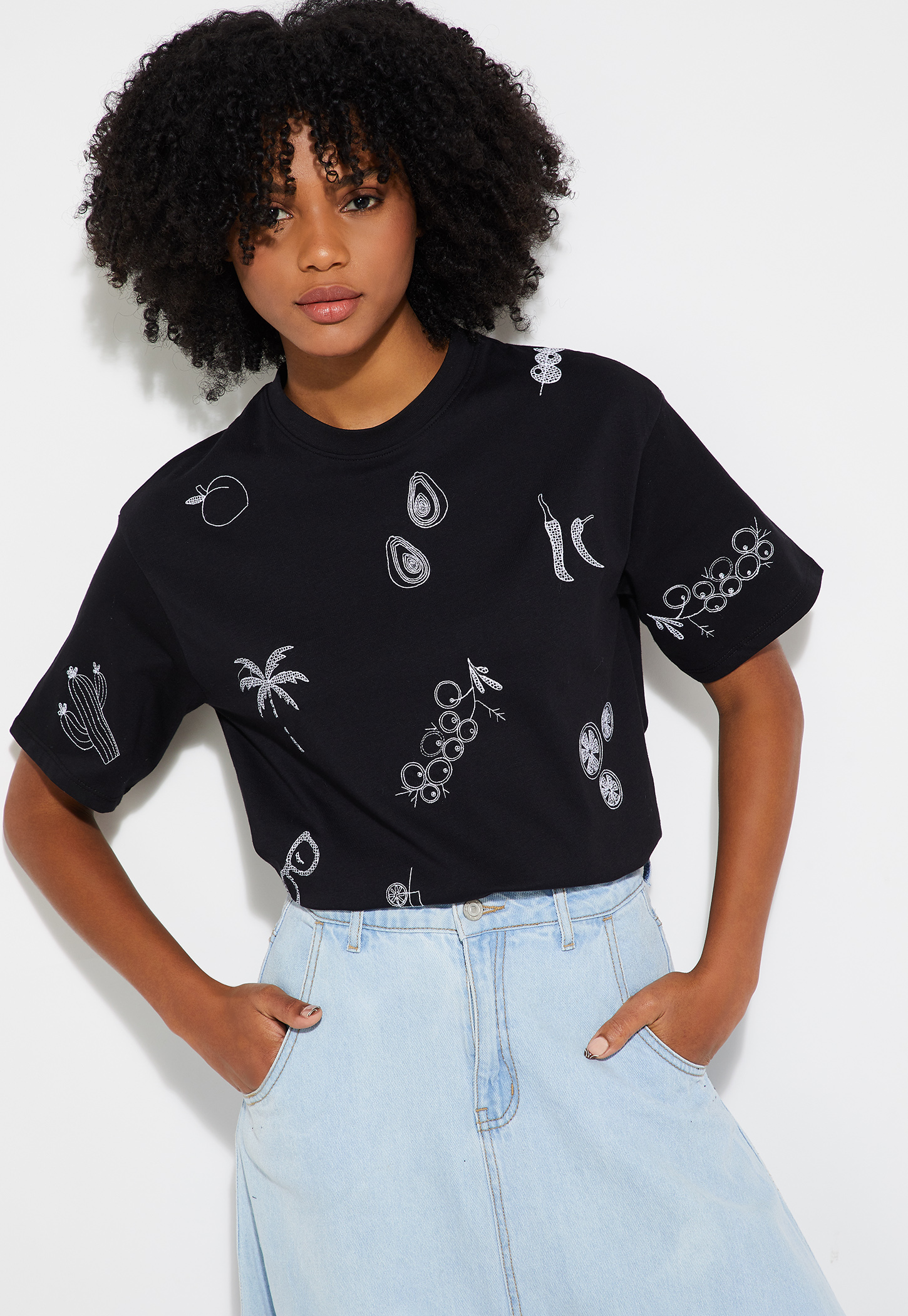 ALAYA F x URB_N Women Embroidered T-shirt-picture-10
