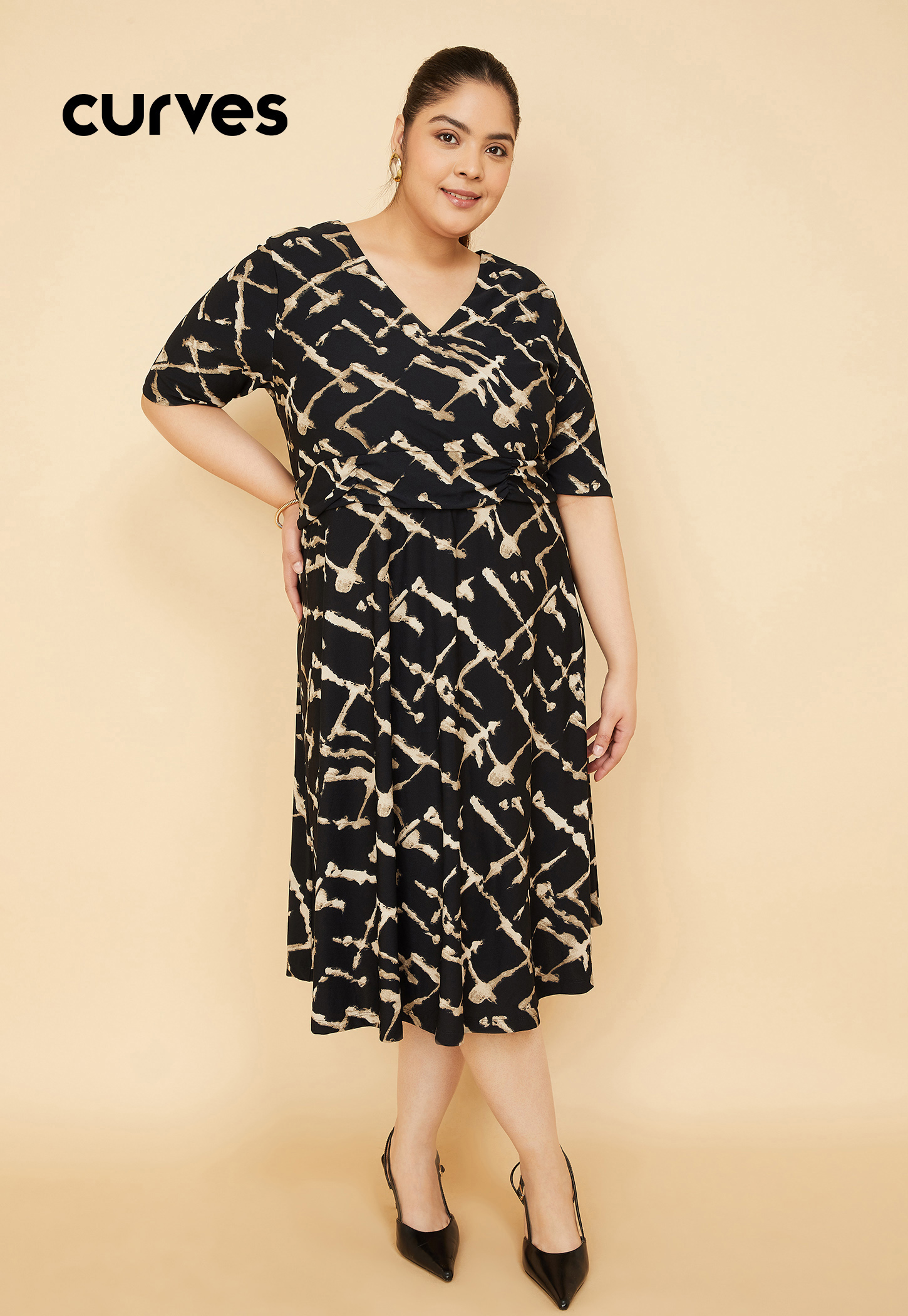 Women Printed A-line Dress-picture-26