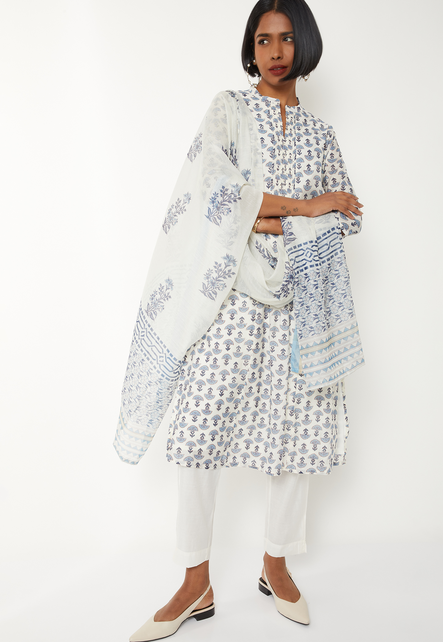 Women Printed A-line Kurta-image-36