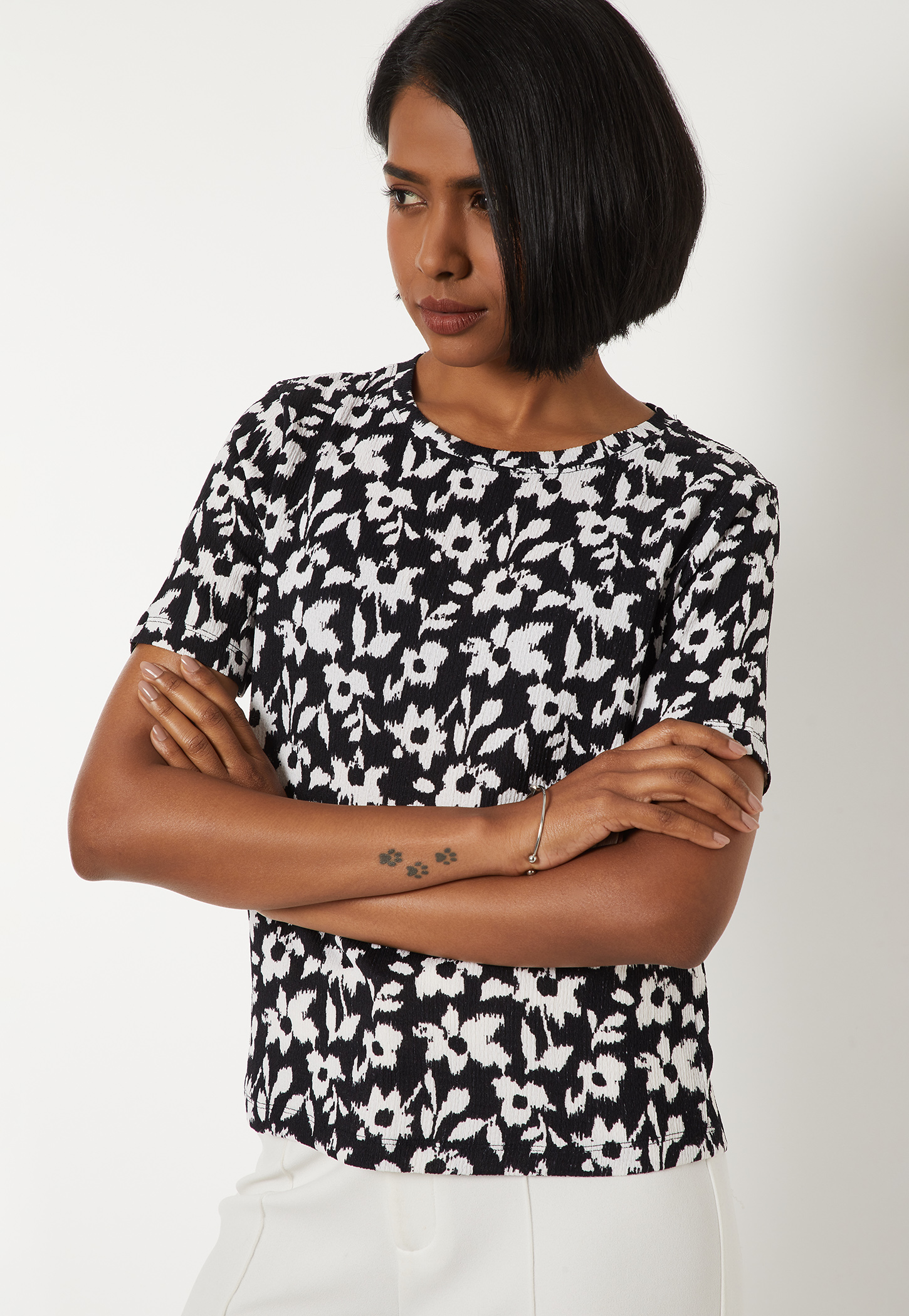 Women Floral Print T-shirt-picture-54