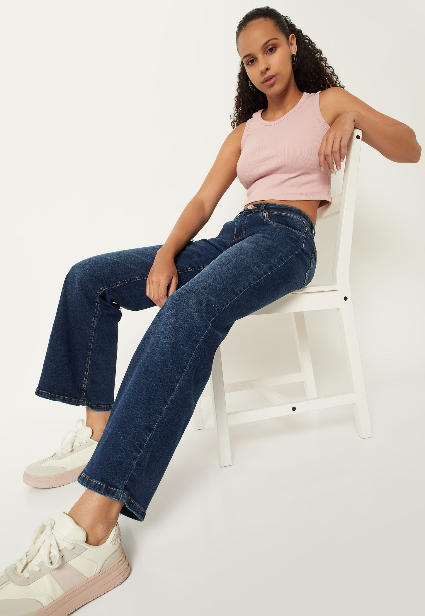 Women Washed Flare Jeans-picture-44