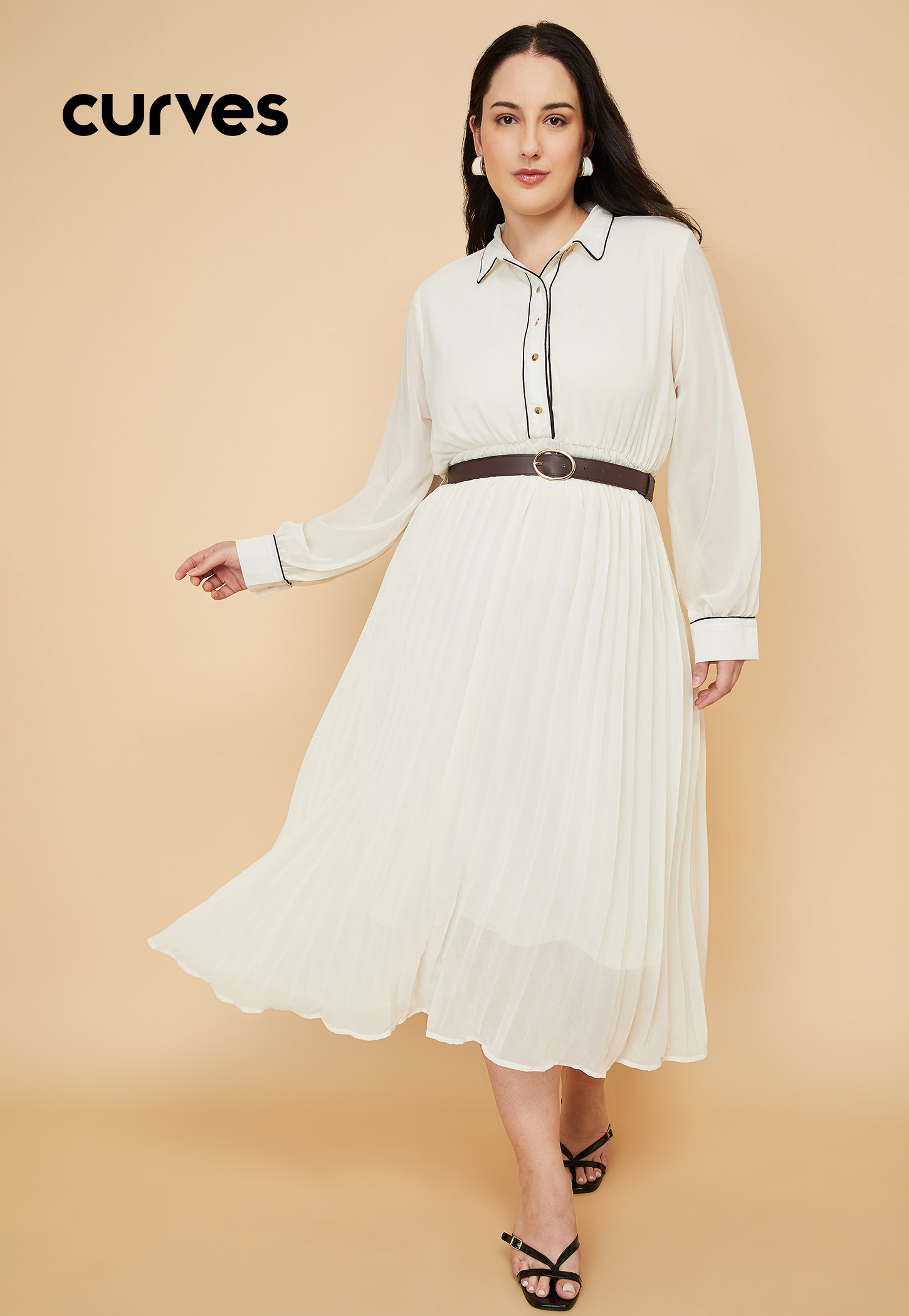 Women Pleated A-Line Dress-picture-24