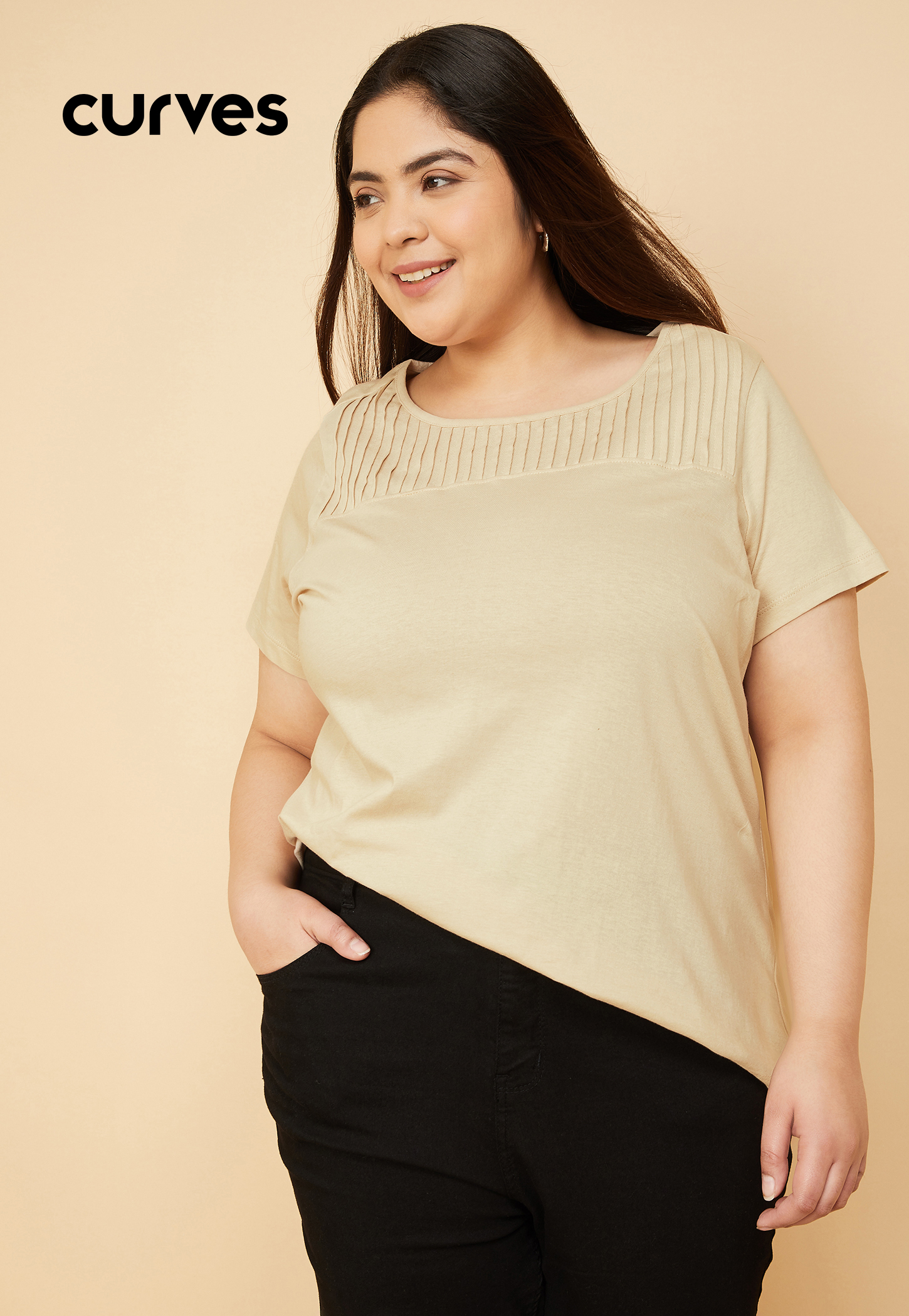 Women Pintuck T-shirt-picture-34