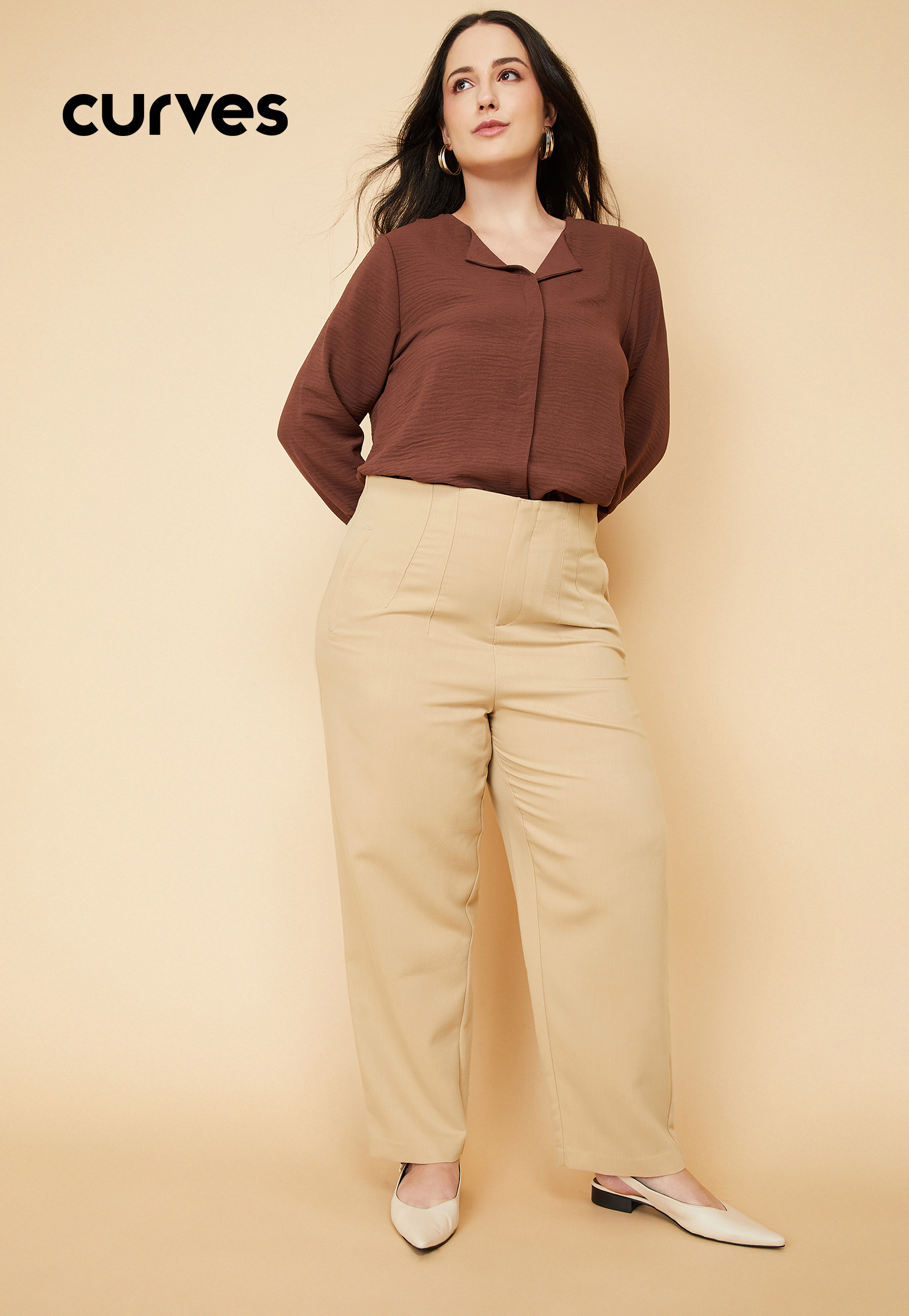Women Solid Straight Trousers-picture-16