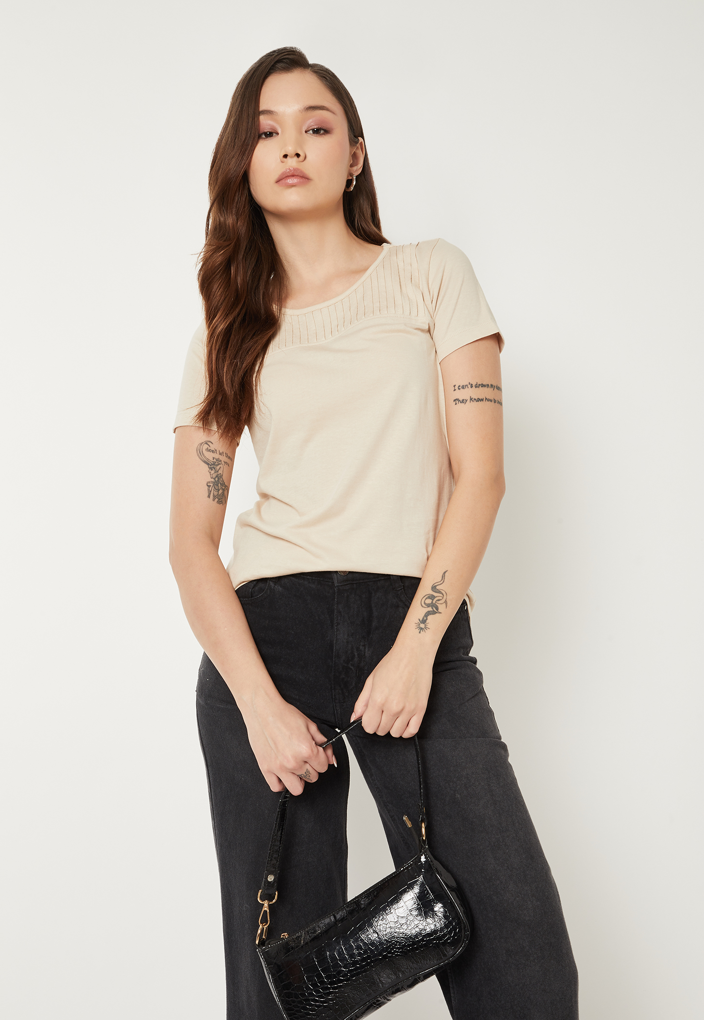 Women Pintuck T-shirt-picture-51