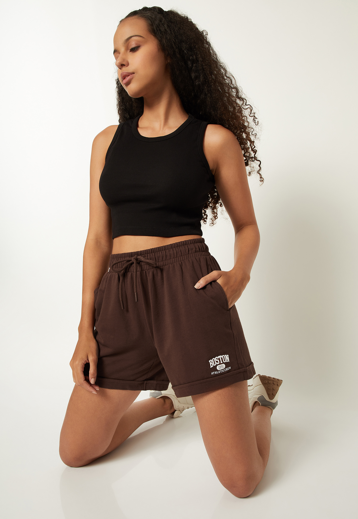 Women Printed Athleisure Shorts-image-38