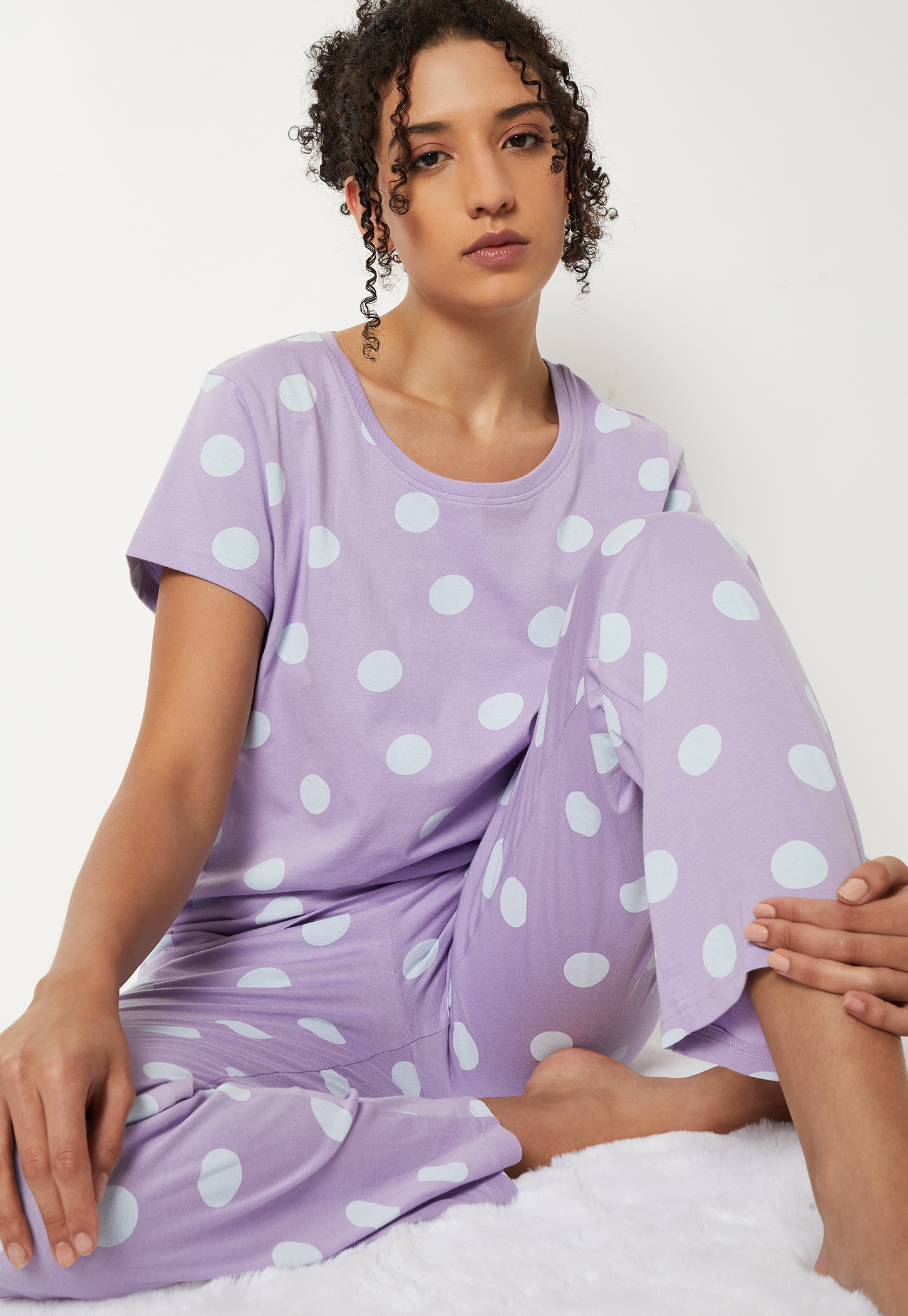 Women Polka Dot Printed PJ Set-picture-15