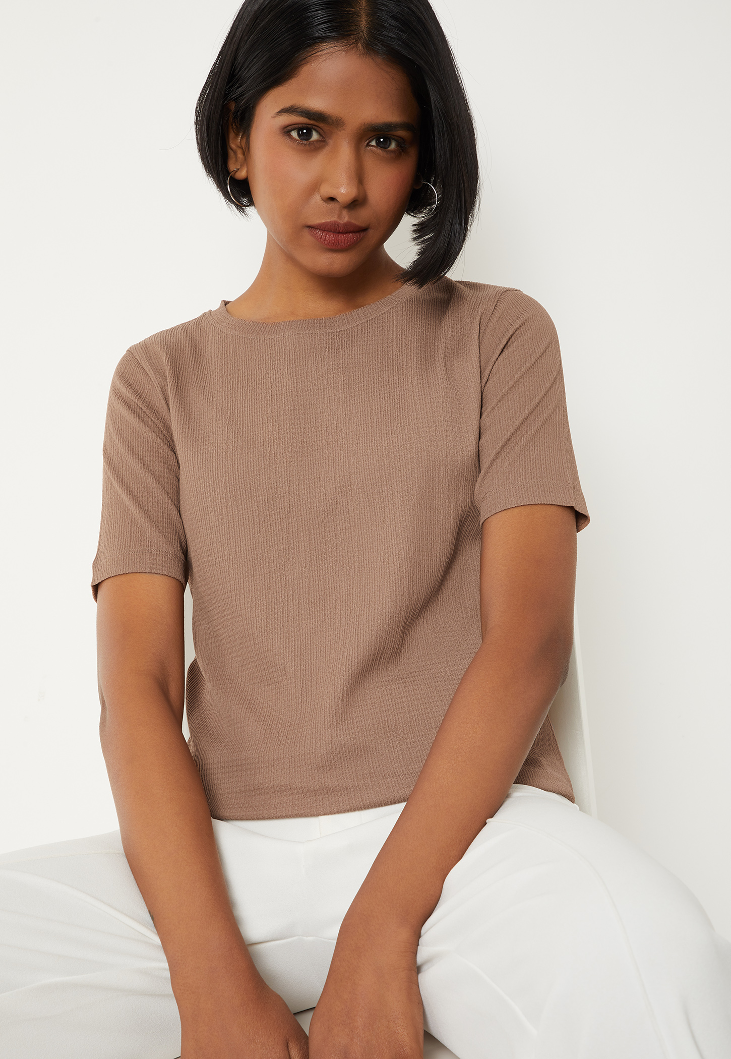 Women Textured T-shirt-picture-51