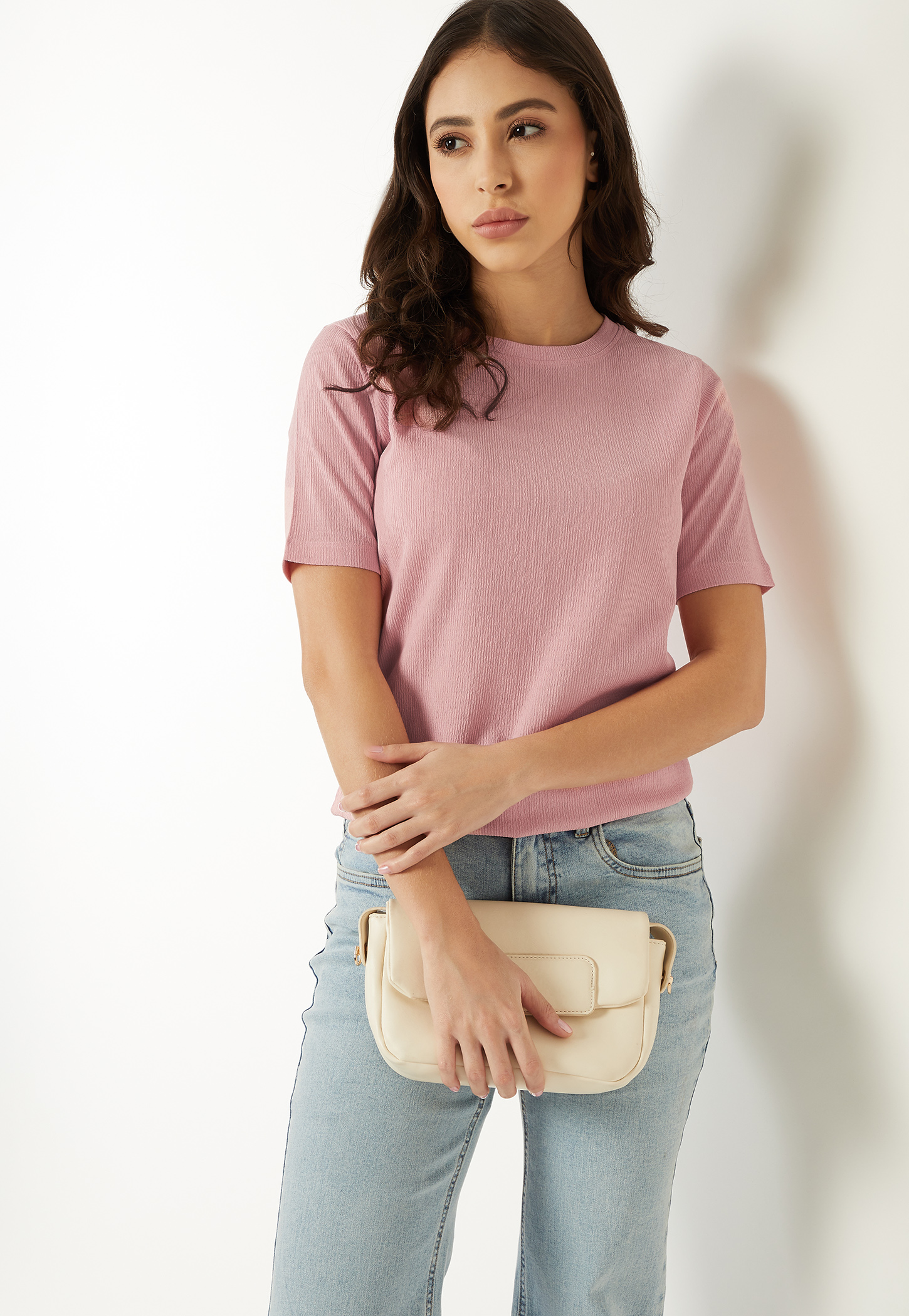 Women Textured T-shirt-picture-53