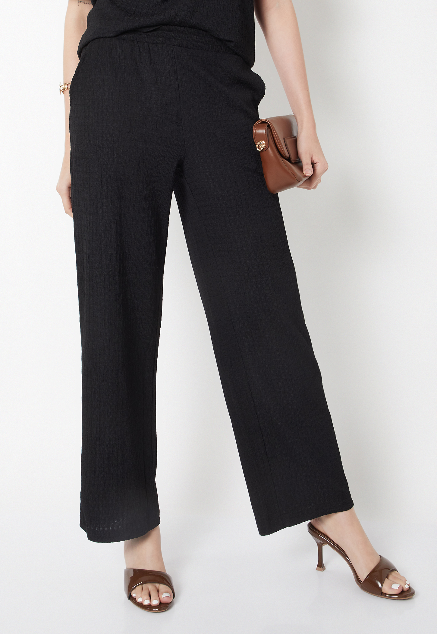 Women Textured Trousers-picture-19