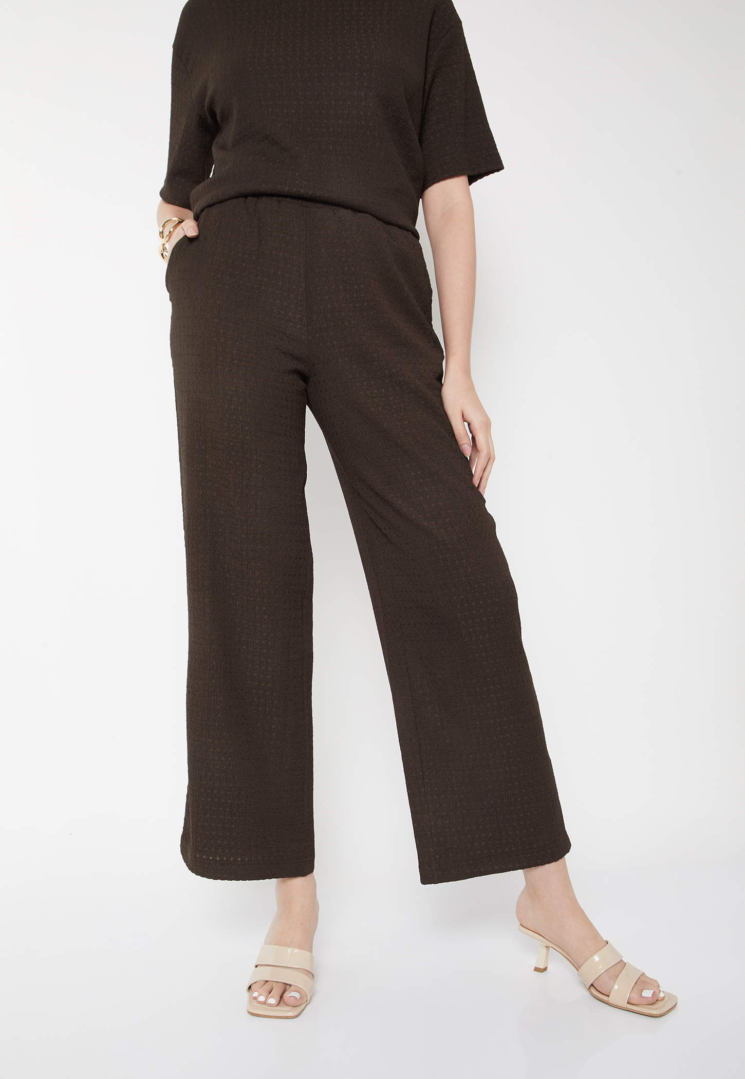 Women Textured Trousers-picture-25