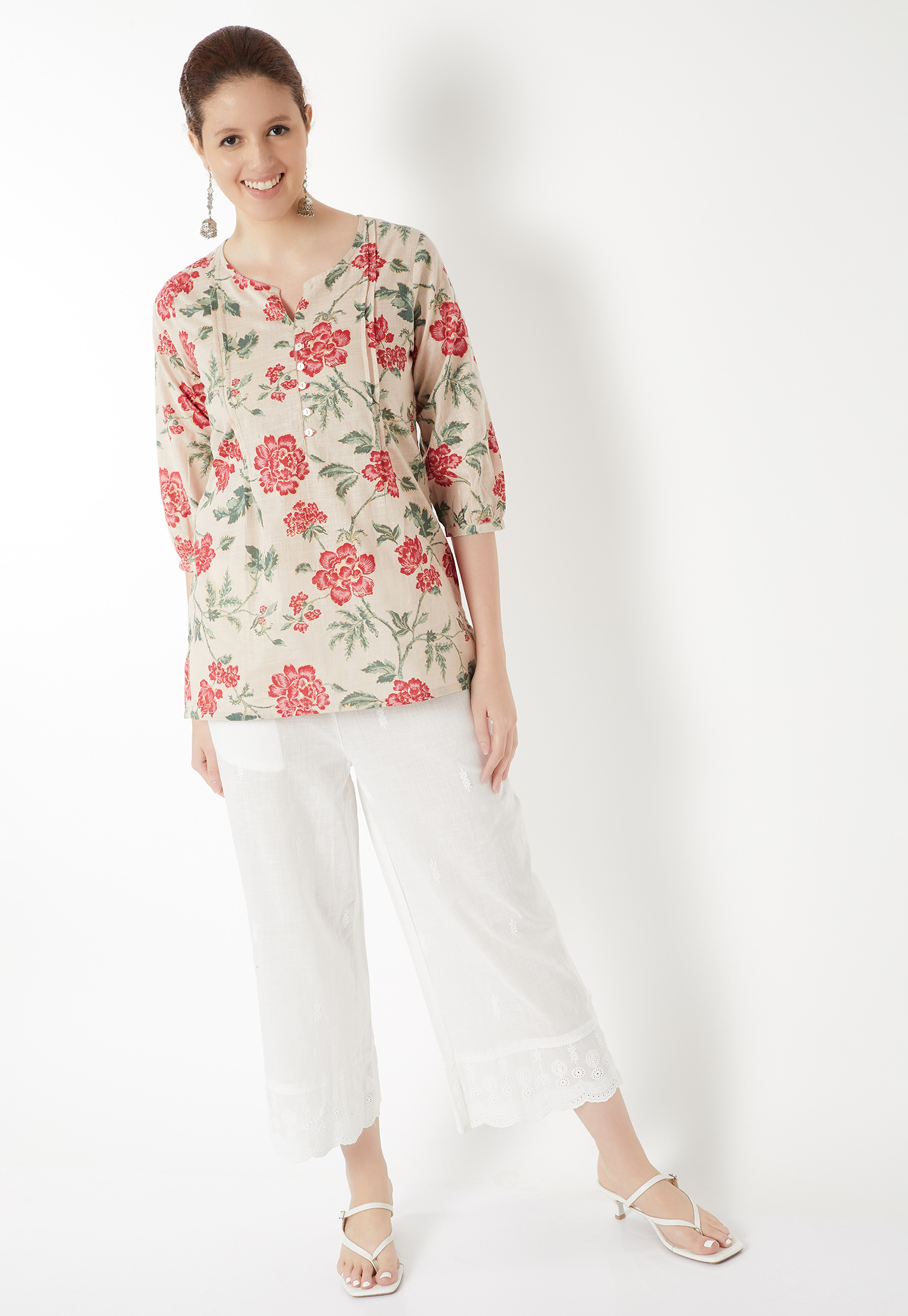 Women Floral Print Kurti-picture-11