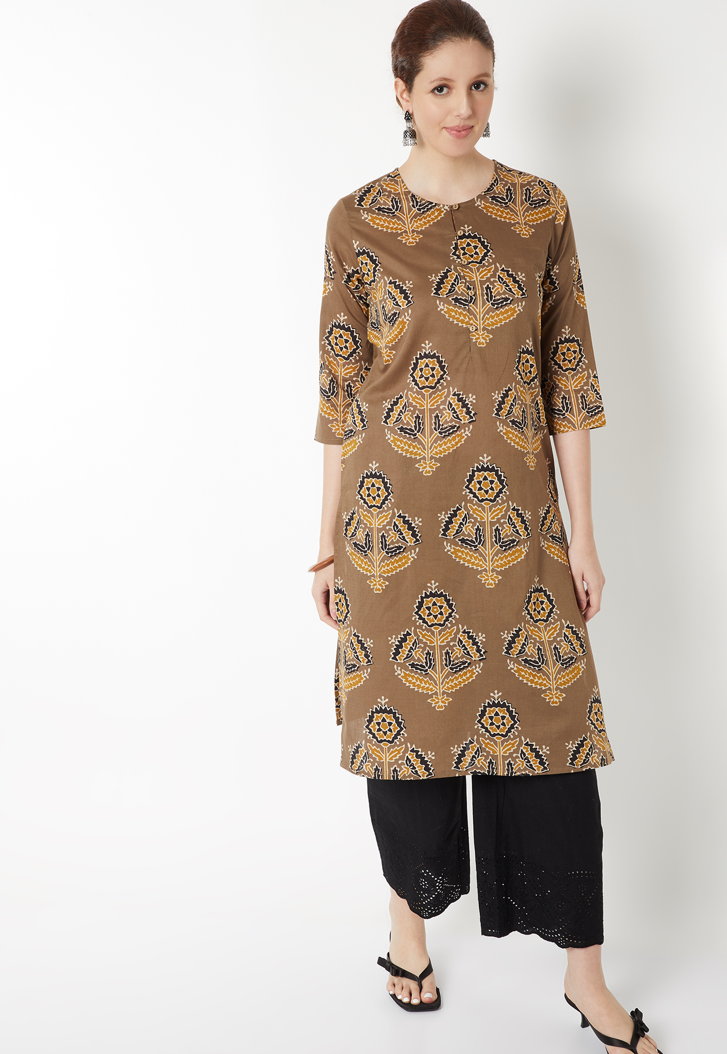 Women All Over Printed Straight Kurta-image-28