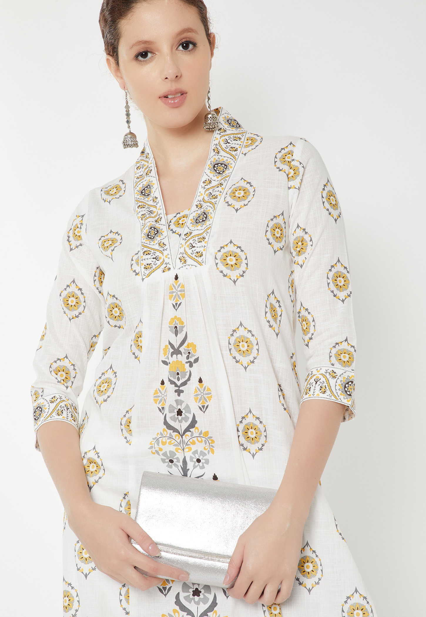 Women Printed A-line Kurta-image-38